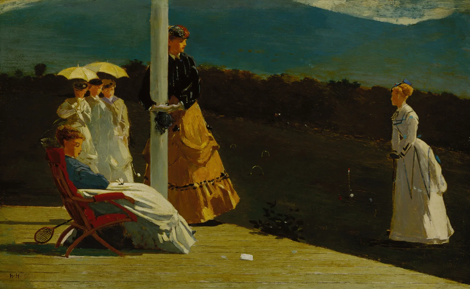 Croquet Match Wall Art by Winslow Homer - Canvas Print