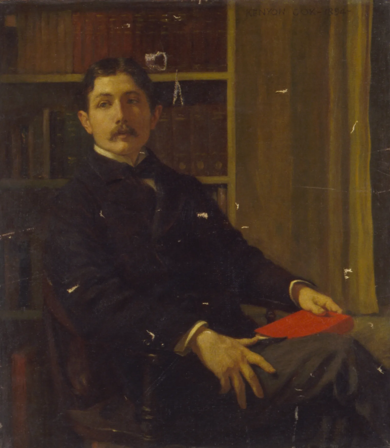 Portrait Of Mr Wiley Wall Art by Kenyon Cox - Canvas Print