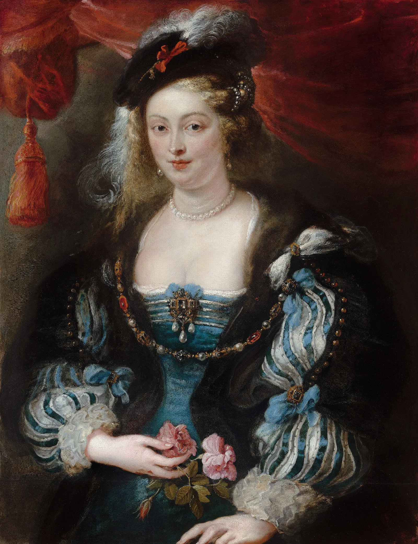 Portrait Of A Young Woman 6 Wall Art by Peter Paul Rubens - Canvas Print