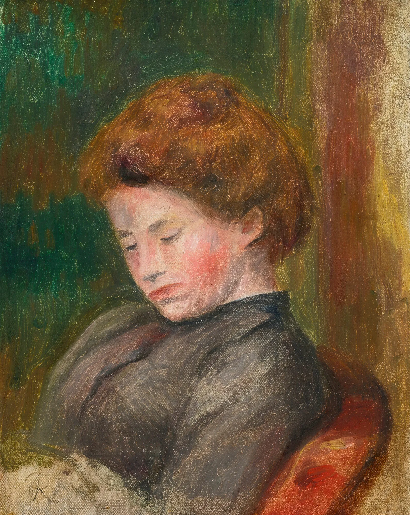 Buste De Femme 2 Wall Art by Pierre-Auguste Renoir - Canvas Print