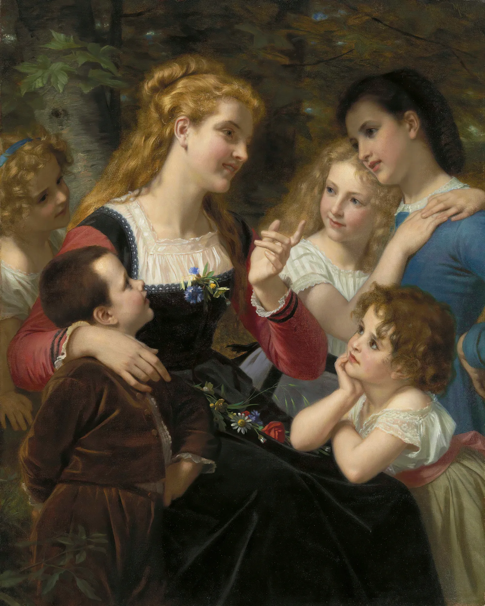 Contes Enfantines Wall Art by Hugues Merle - Canvas Print