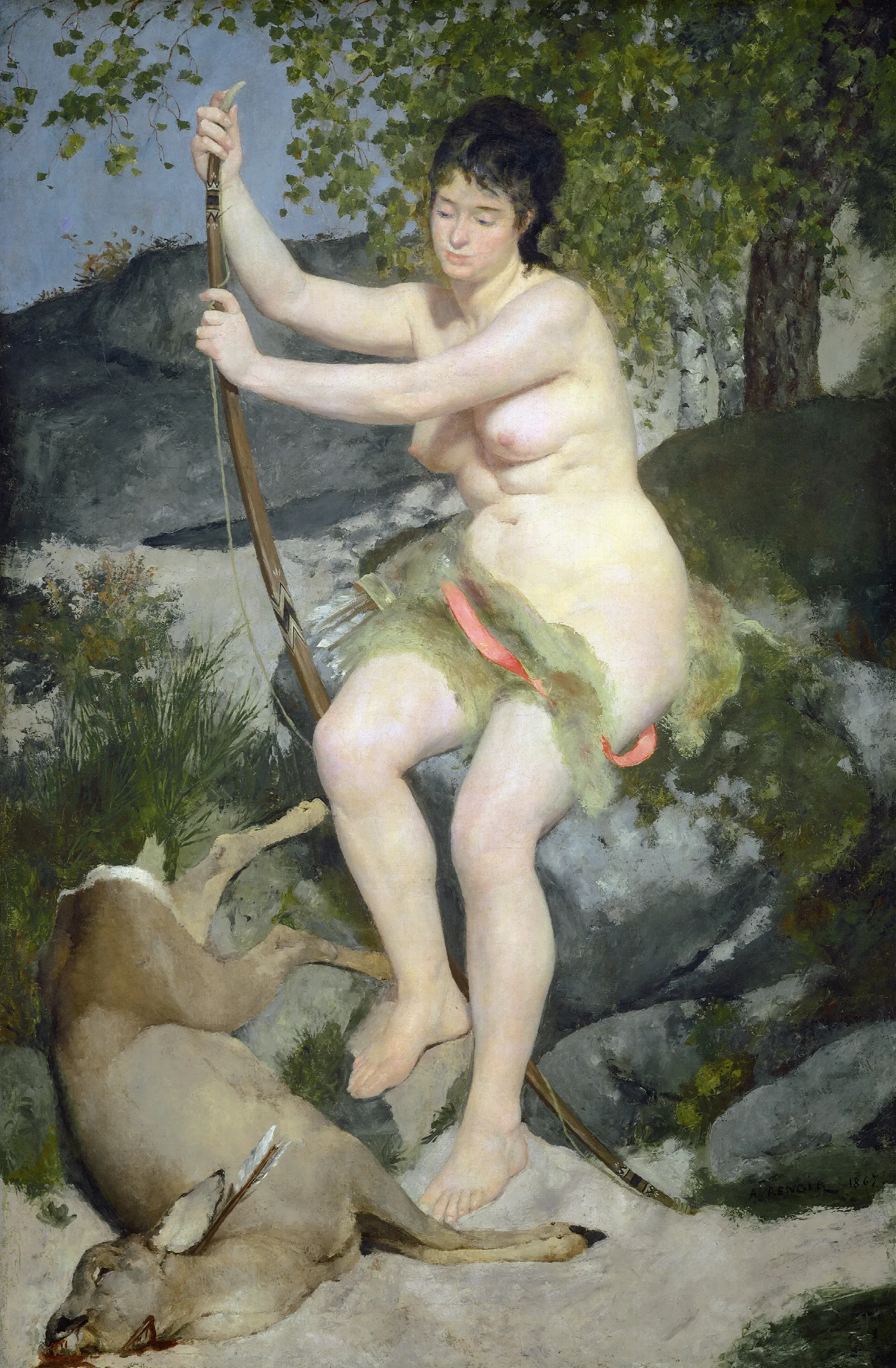 Diana Wall Art by Pierre-Auguste Renoir - Canvas Print