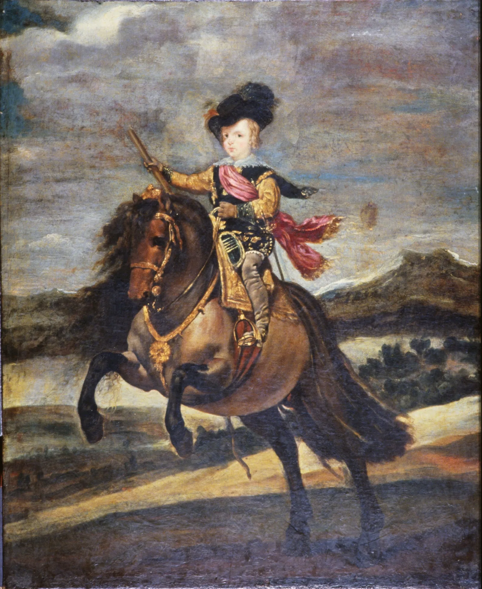 The Infante Baltasar Carlos On Horseback Wall Art by Diego Velázquez - Canvas Print