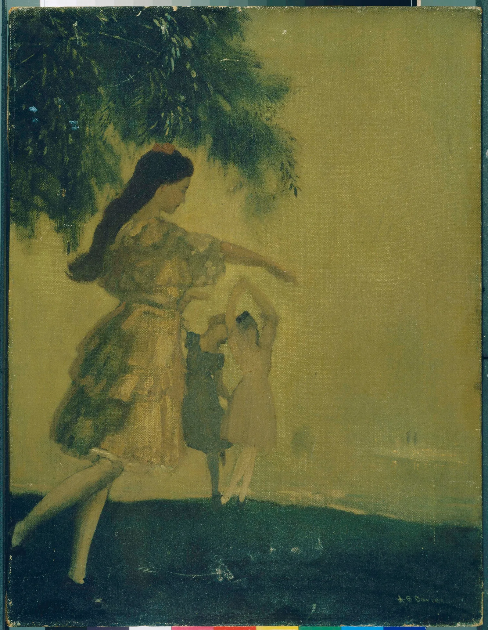 The Dancers Wall Art by Arthur Bowen Davies - Canvas Print