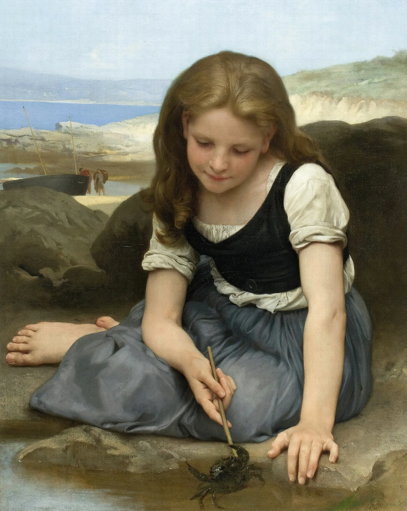 Le Crabe Wall Art by William Bouguereau - Canvas Print