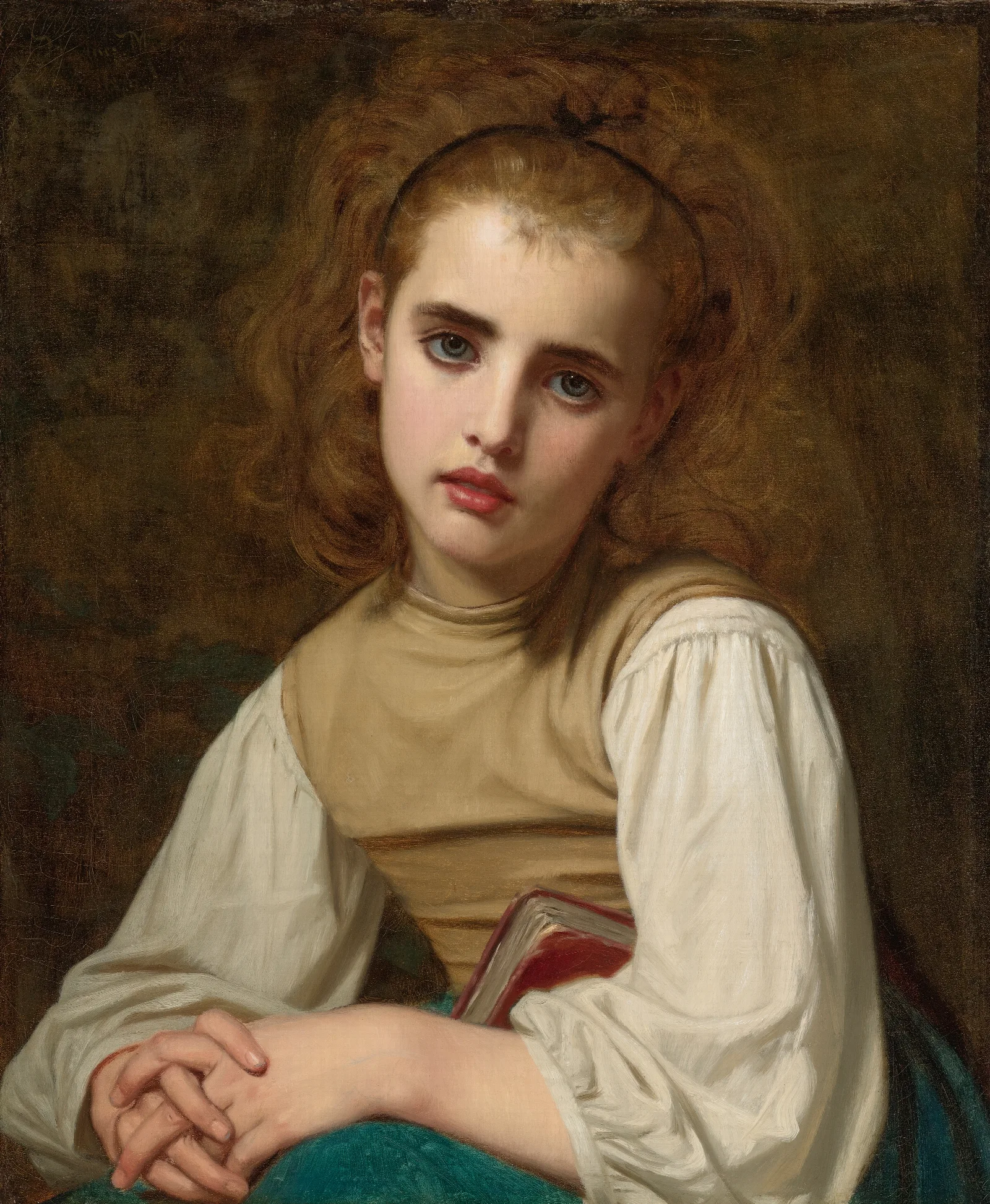 Young Beauty Wall Art by Hugues Merle - Canvas Print