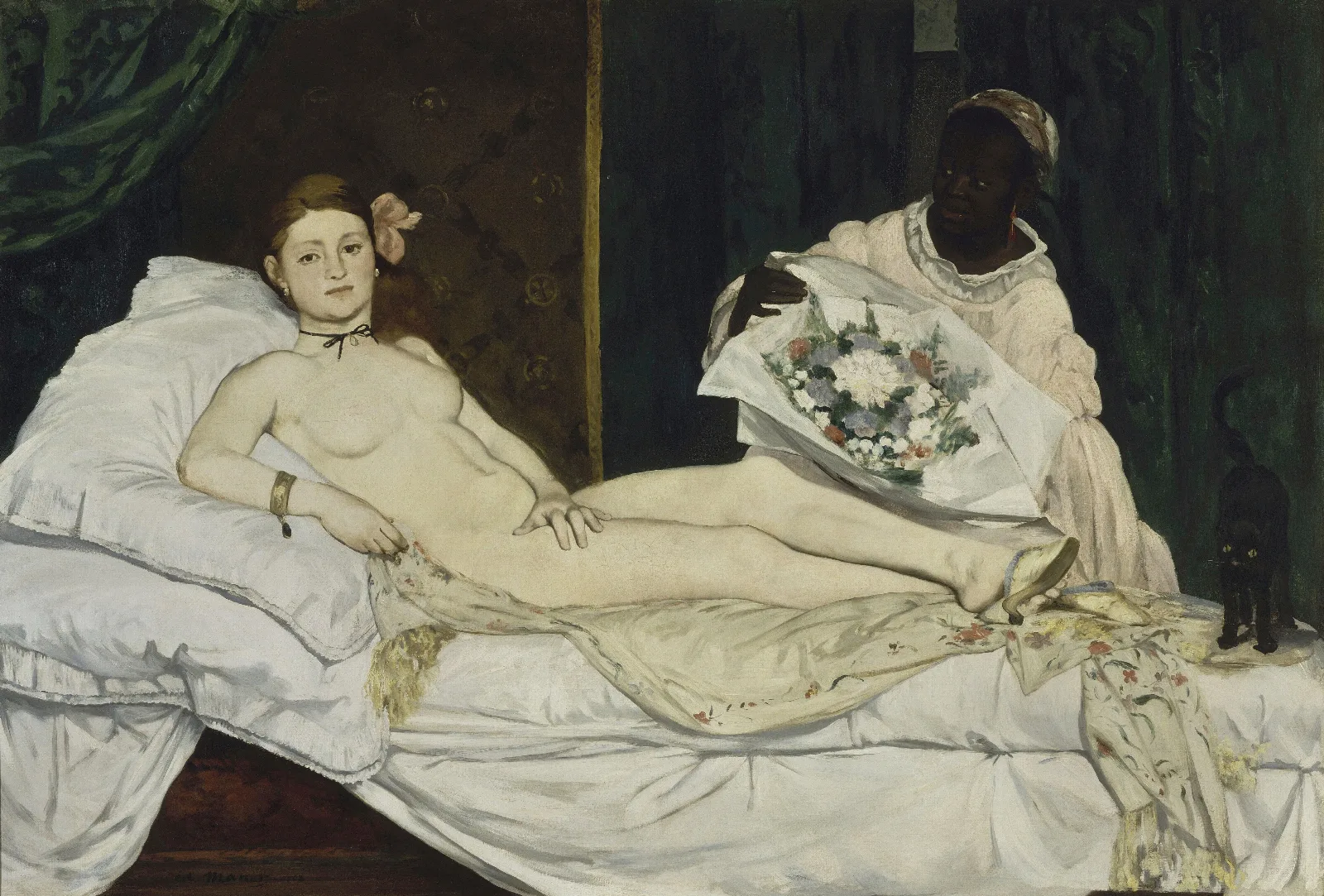Olympia 3 Wall Art by Édouard Manet - Canvas Print