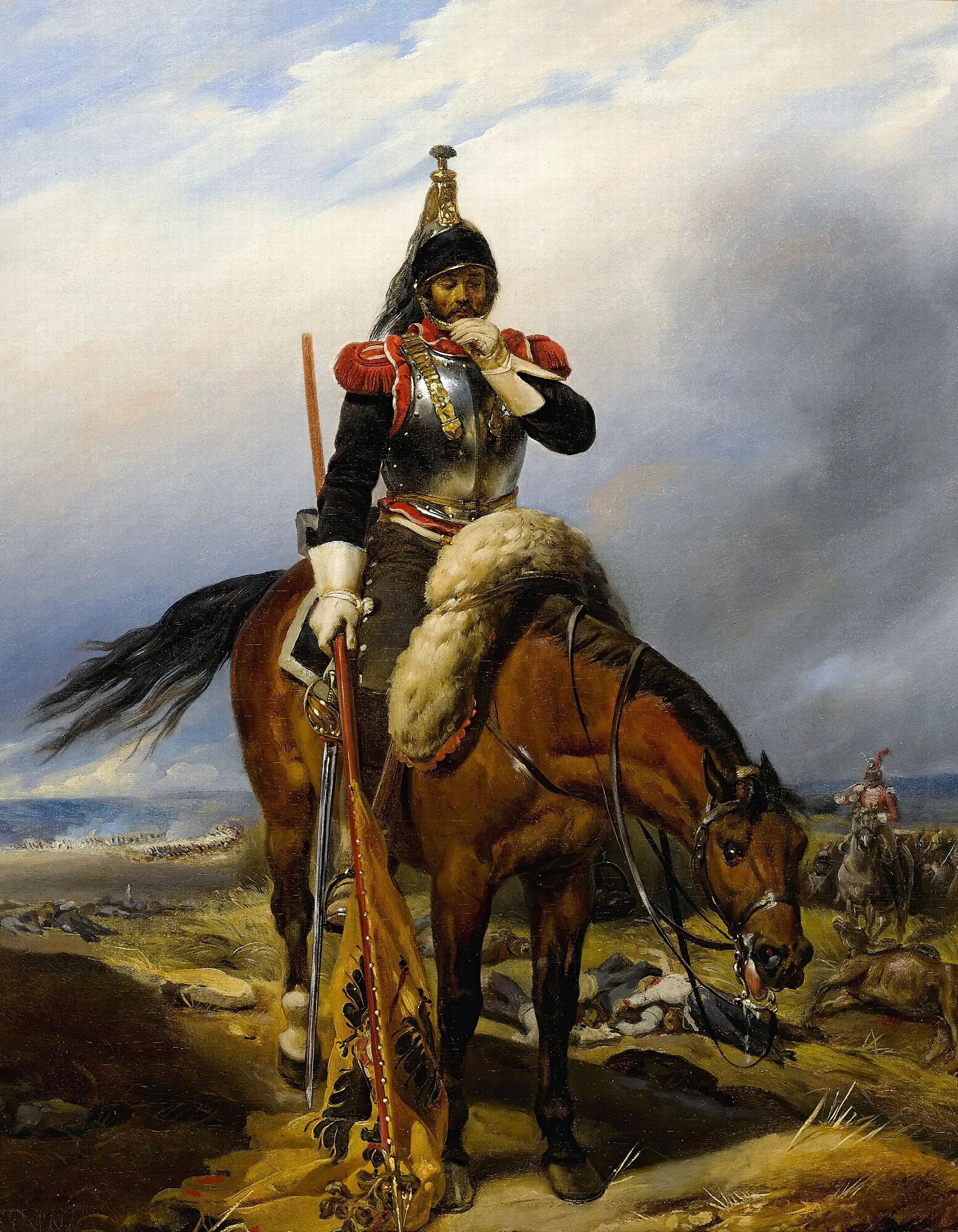 The Field Of Battle Wall Art by Paul Delaroche - Canvas Print
