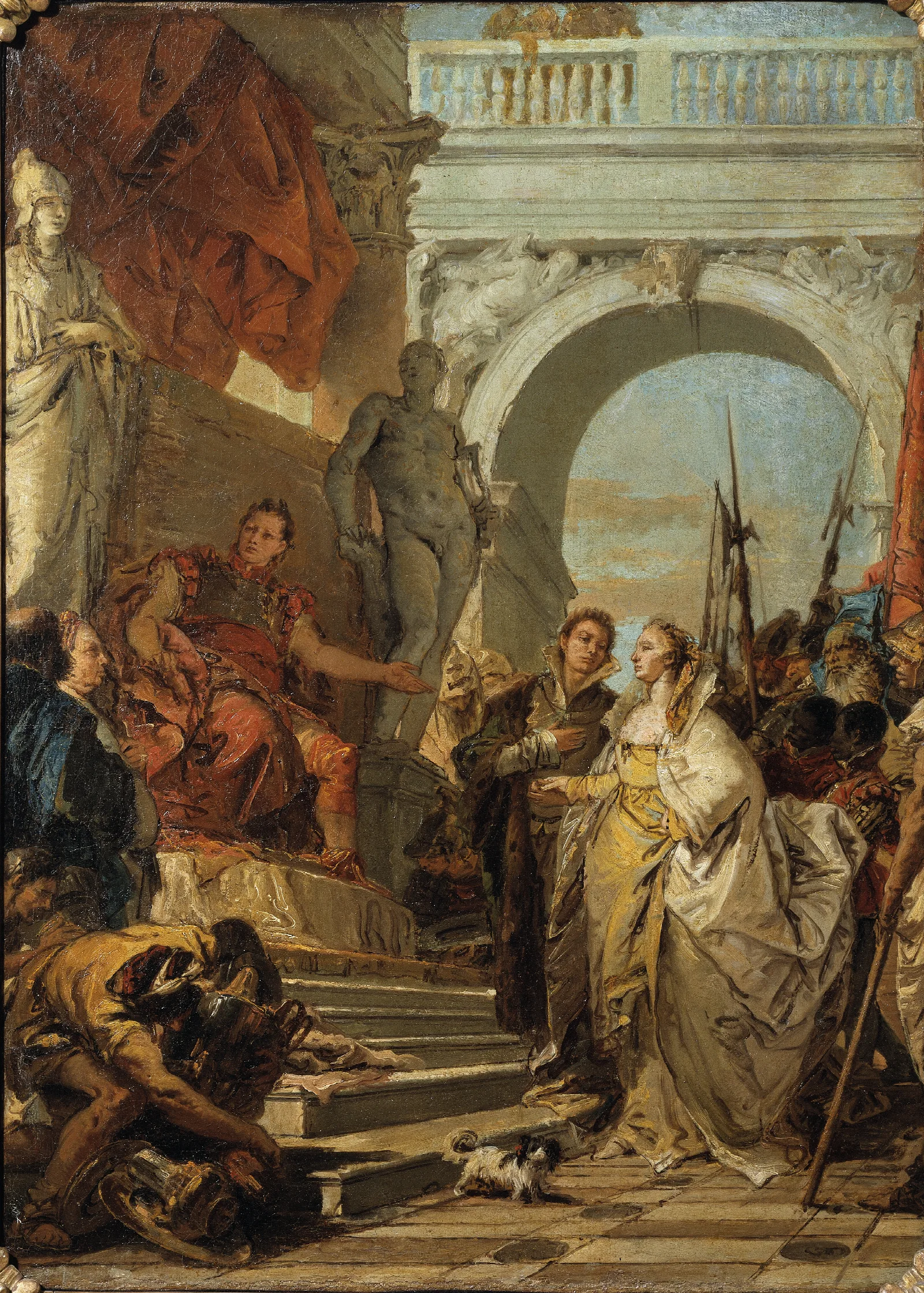 The Continence Of Scipio 2 Wall Art by Giovanni Battista Tiepolo - Canvas Print