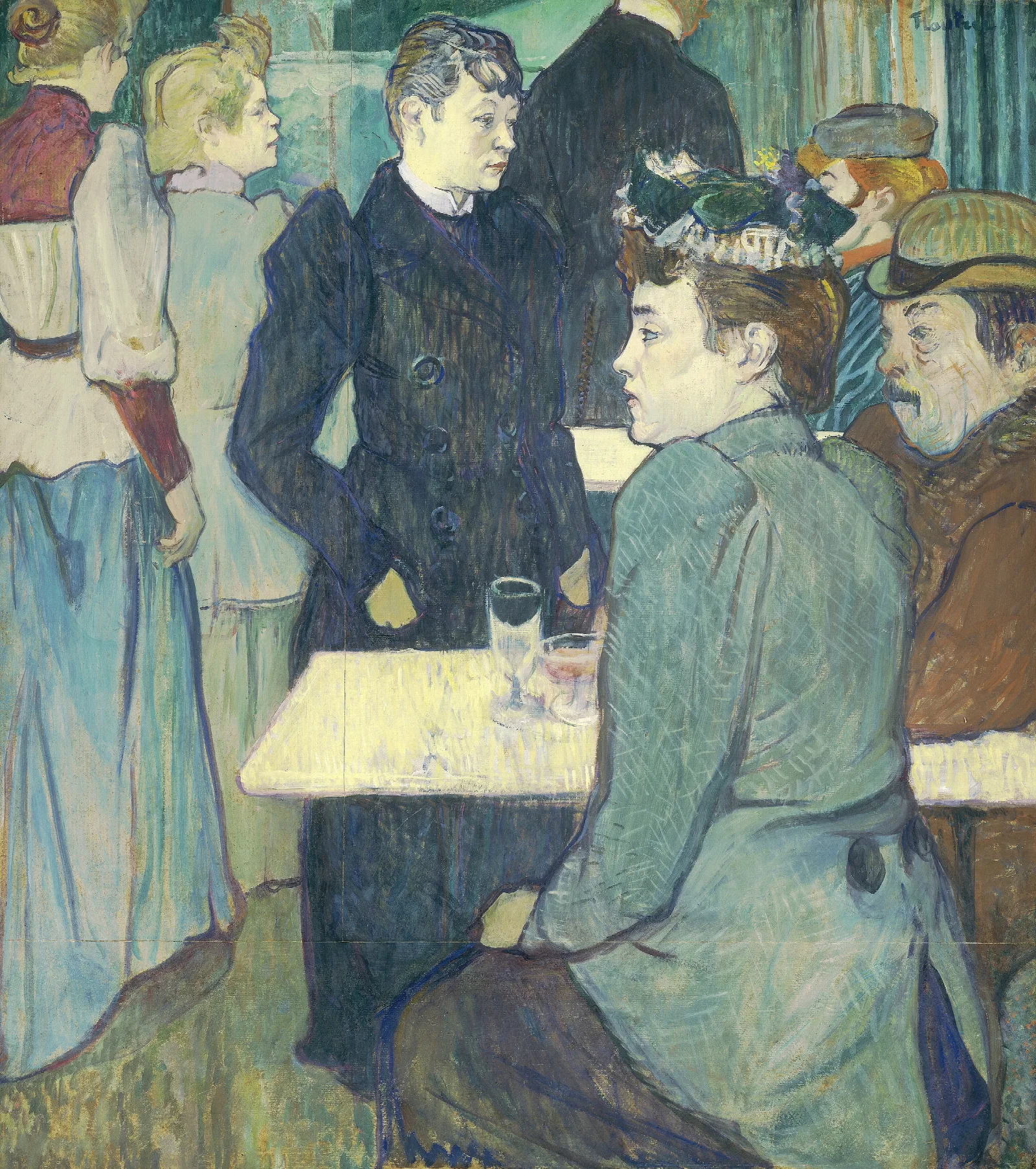 A Corner Of The Moulin De La Galette Wall Art by Henri de Toulouse-Lautrec - Canvas Print