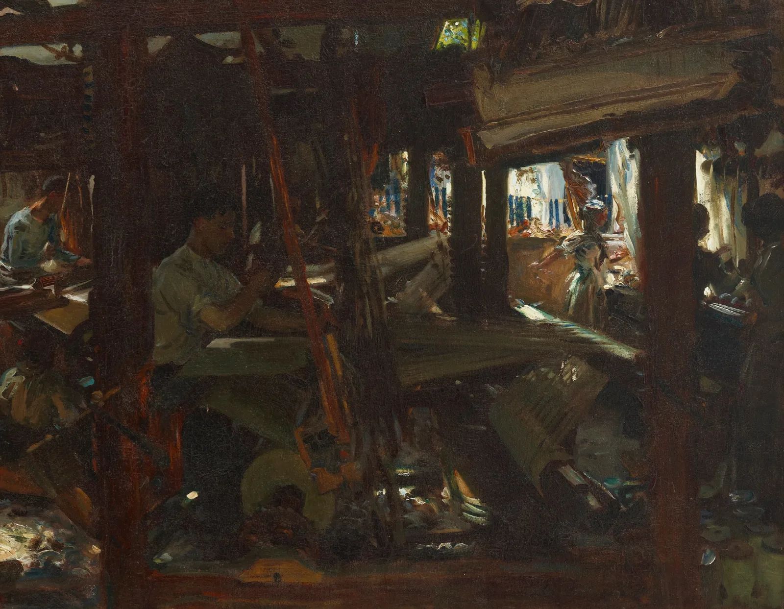 The Weavers 2 Wall Art by John Singer Sargent - Canvas Print