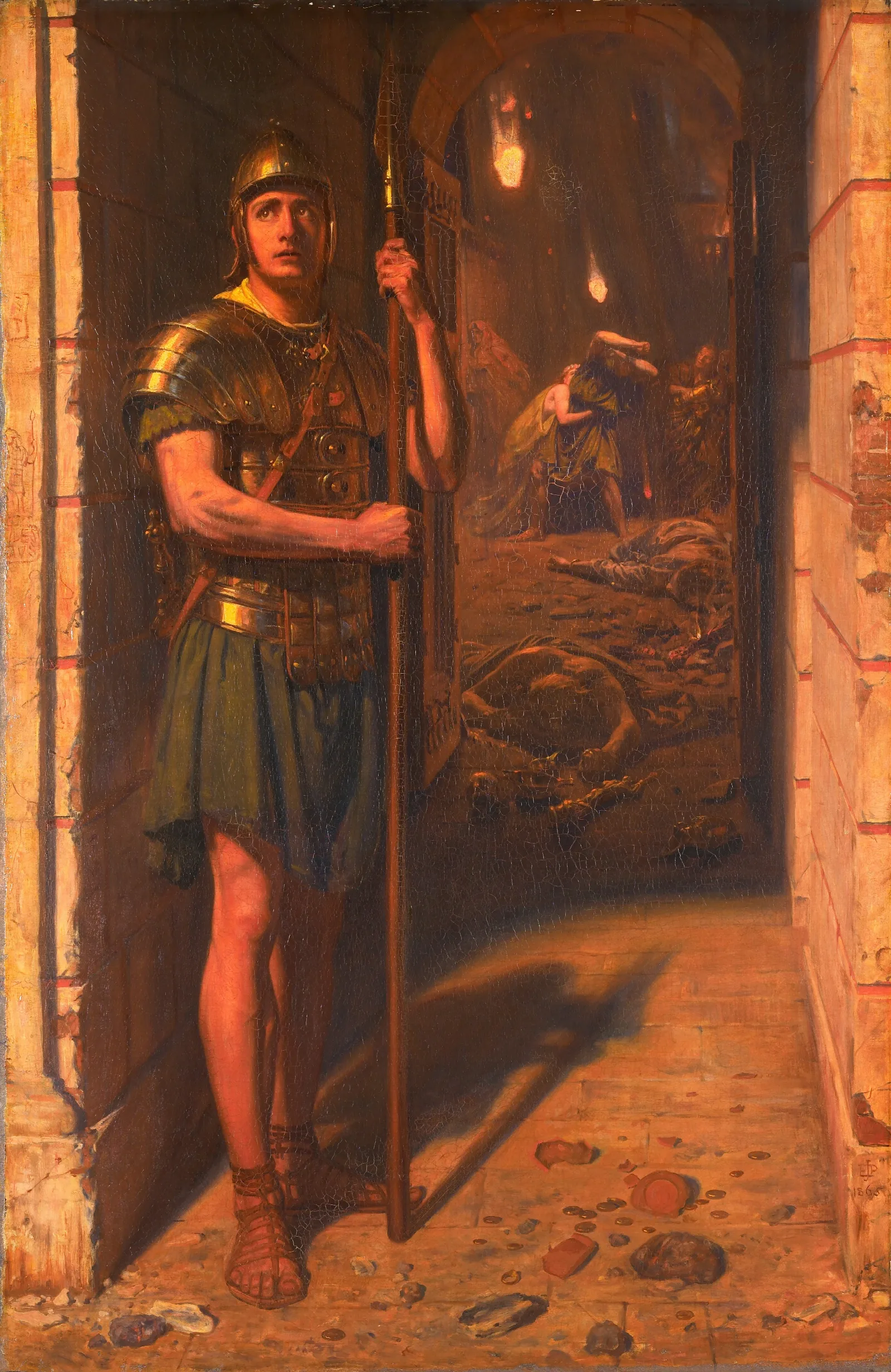 Faithful Unto Death Wall Art by Edward John Poynter - Canvas Print