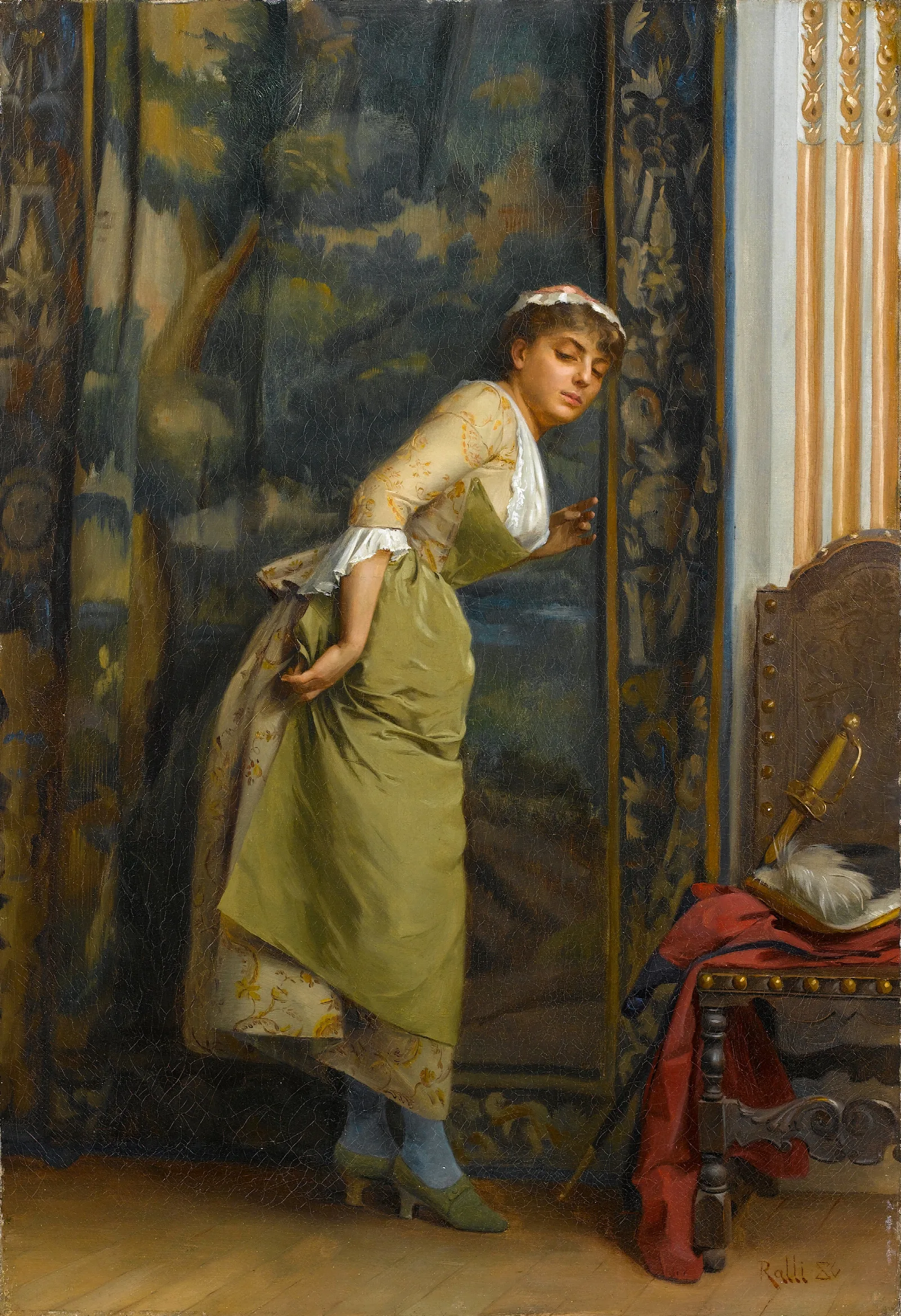 Eavesdropping 2 Wall Art by Theodoros Ralli - Canvas Print