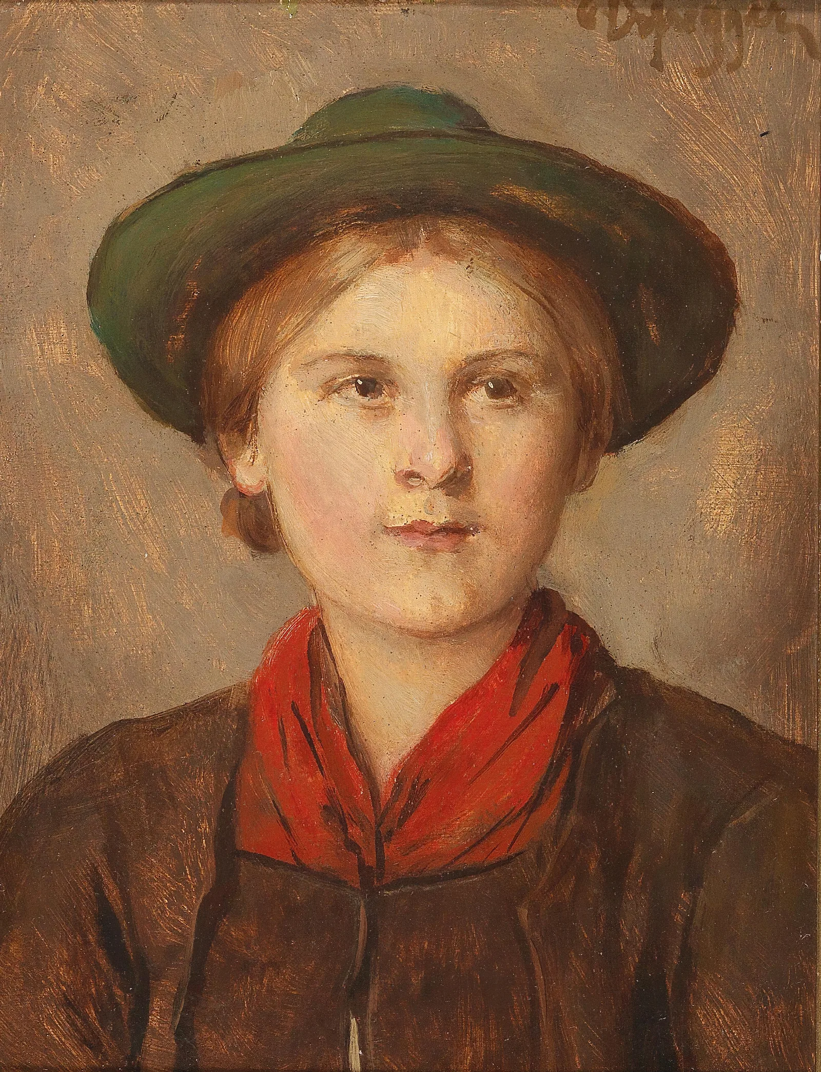 Young Girl Wall Art by Franz von Defregger - Canvas Print