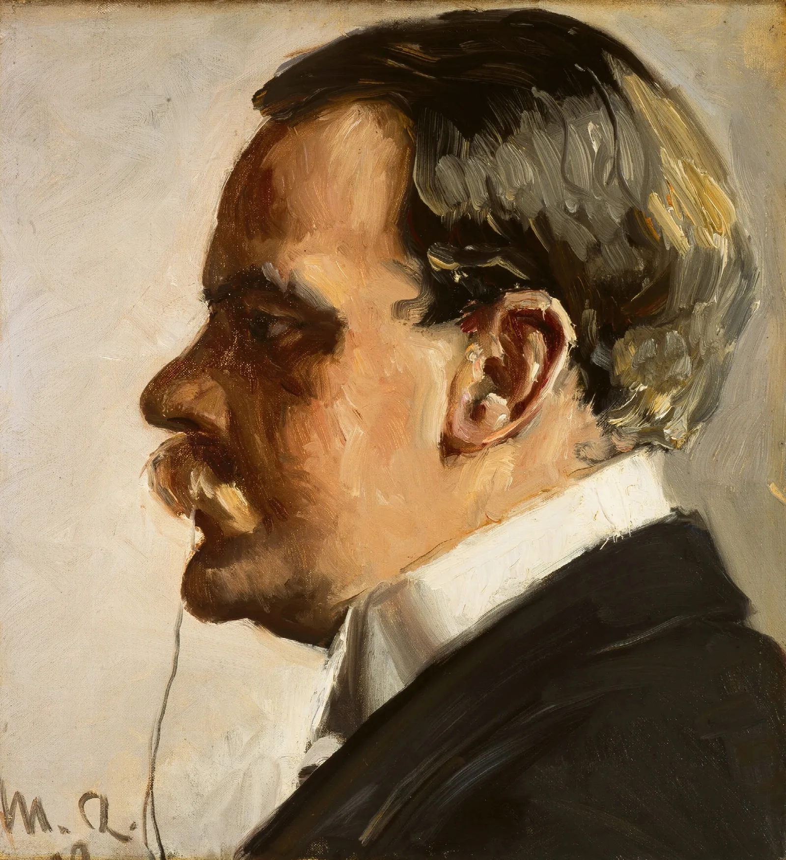 Hakon Borresen Wall Art by Michael Ancher - Canvas Print