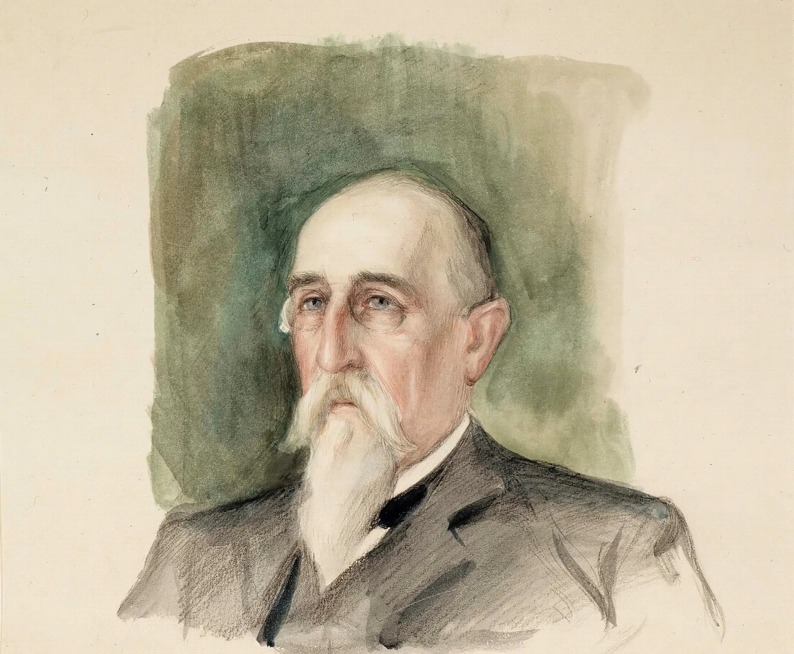 Leo Mechelin Portrait Study Wall Art by Albert Edelfelt - Canvas Print