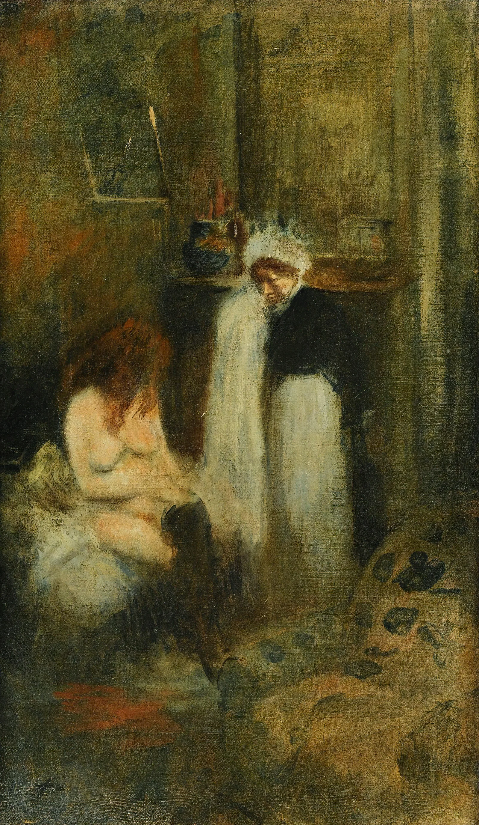 The Dresser Wall Art by Jean-Louis Forain - Canvas Print