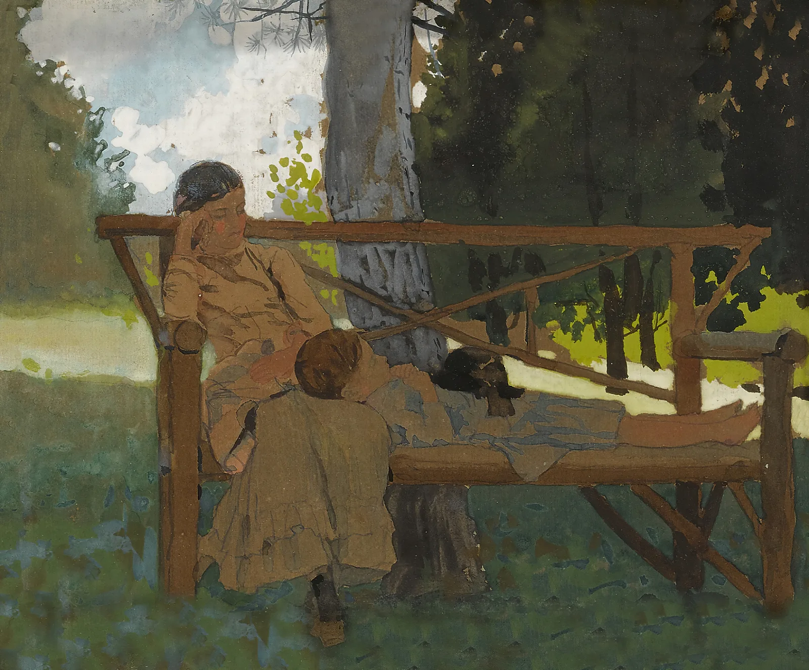 The Siesta 4 Wall Art by Winslow Homer - Canvas Print