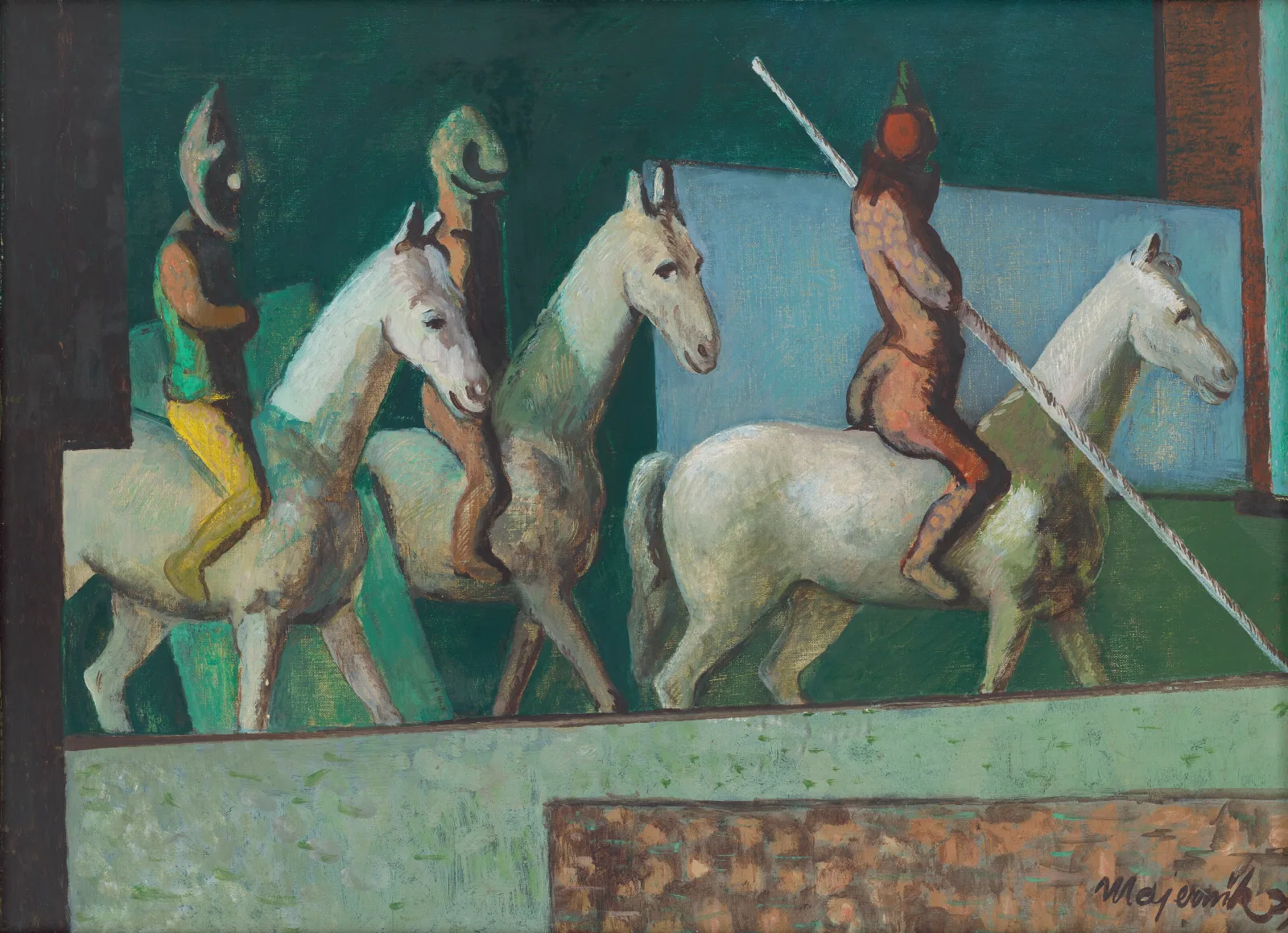 Jazdci Wall Art by Cyprián Majerník - Canvas Print
