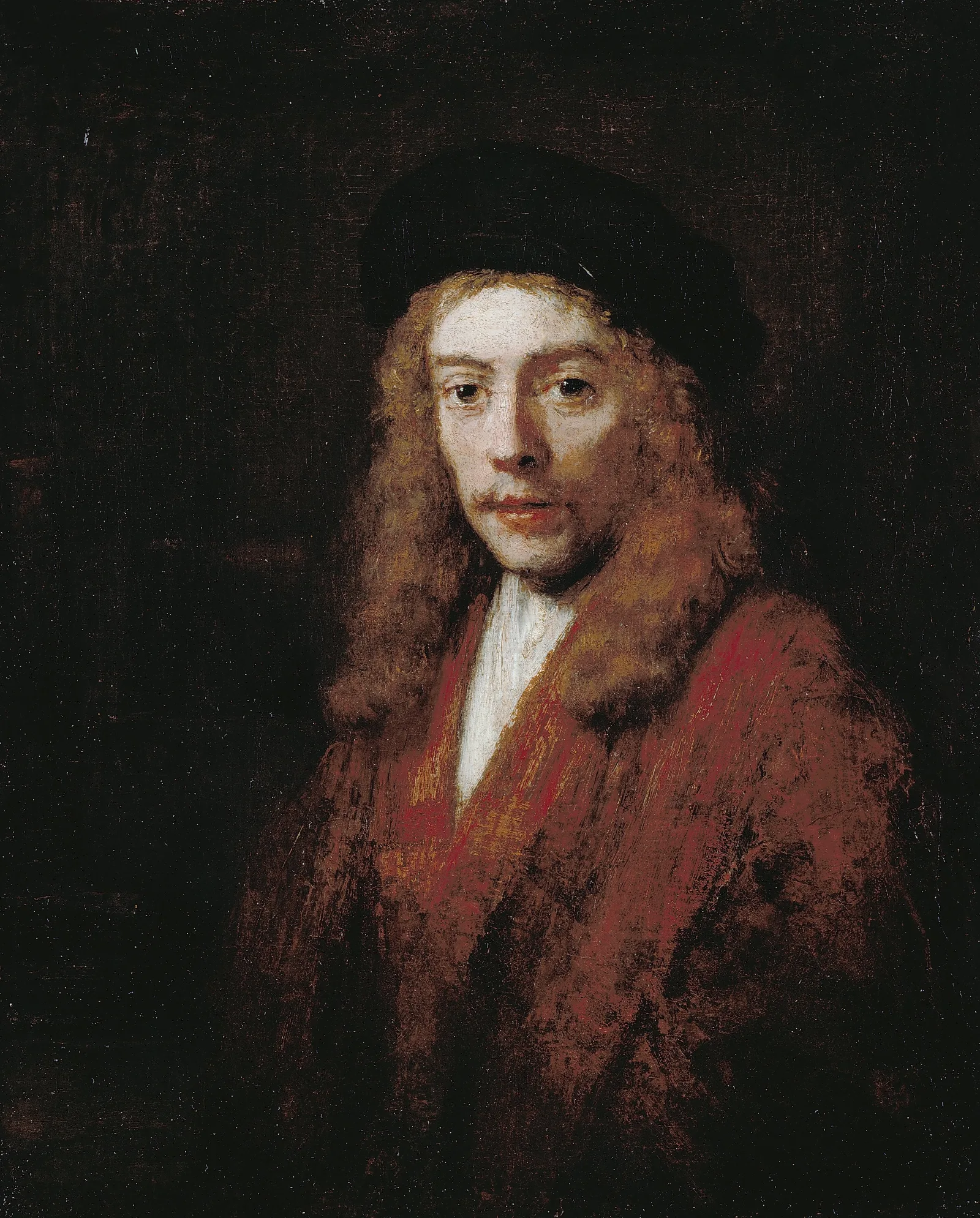 A Young Man Perhaps The Artists Son Titus Wall Art by Rembrandt van Rijn - Canvas Print