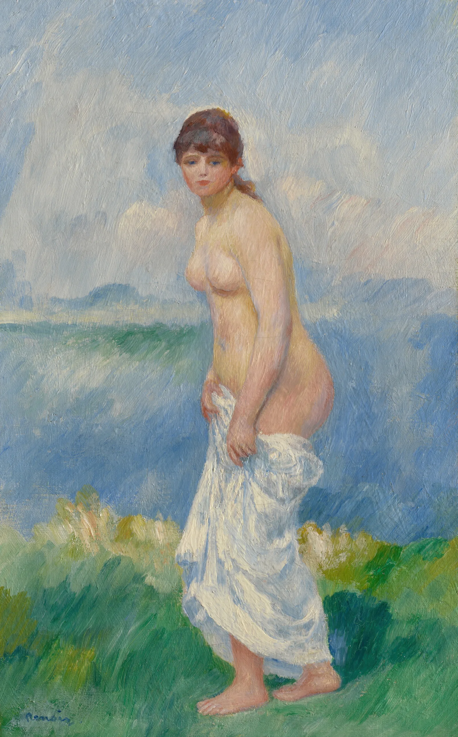 Standing Bather Wall Art by Pierre-Auguste Renoir - Canvas Print