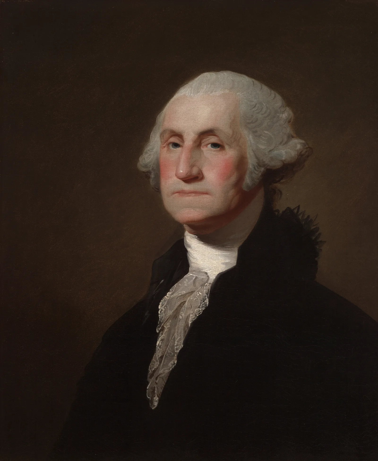 George Washington 3 Wall Art by Gilbert Stuart - Canvas Print
