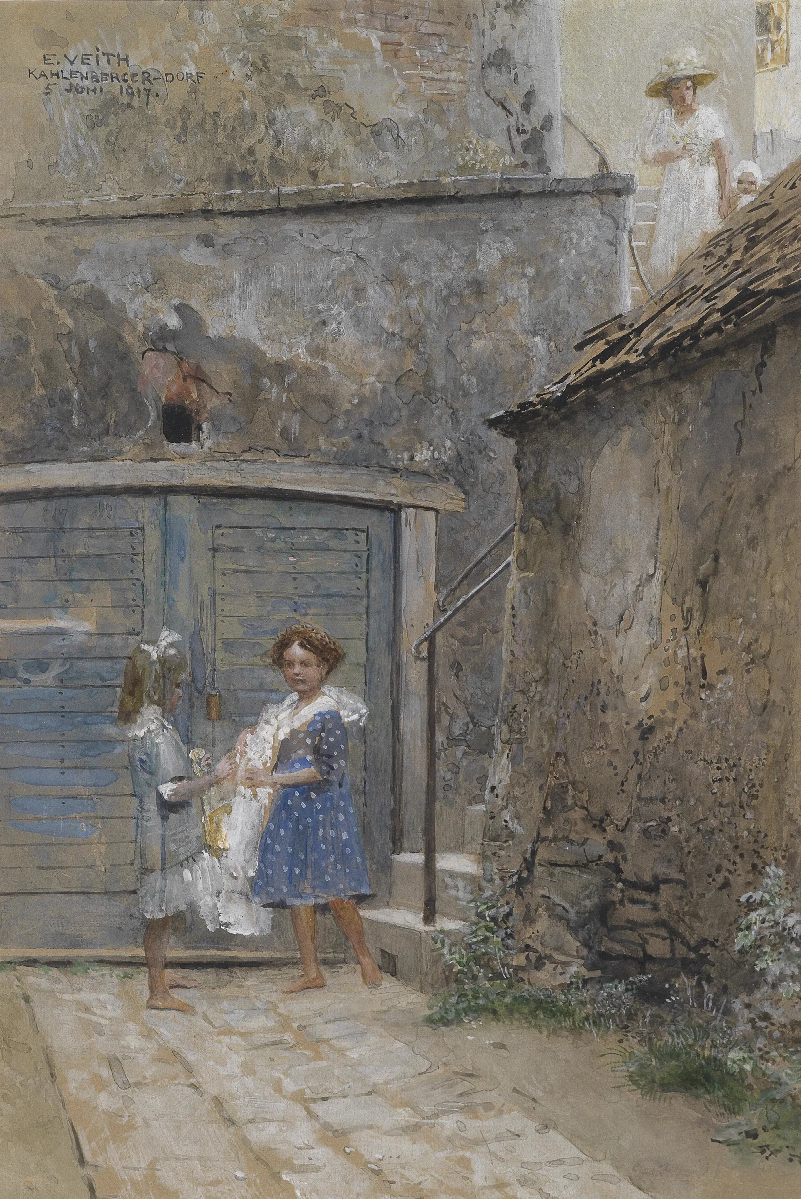 Kahlenbergerdorf Wall Art by Eduard Veith - Canvas Print