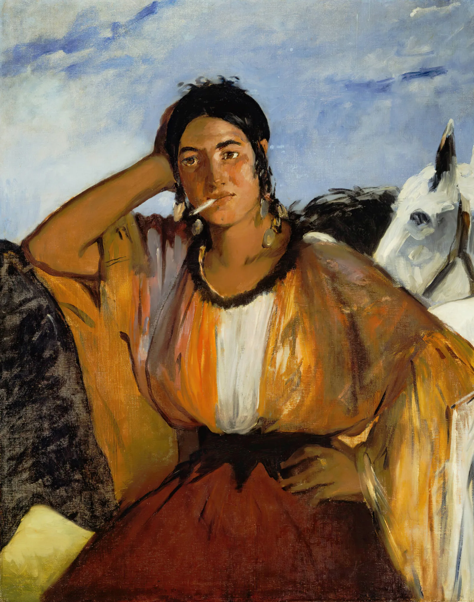 Gypsy With A Cigarette Wall Art by Édouard Manet - Canvas Print