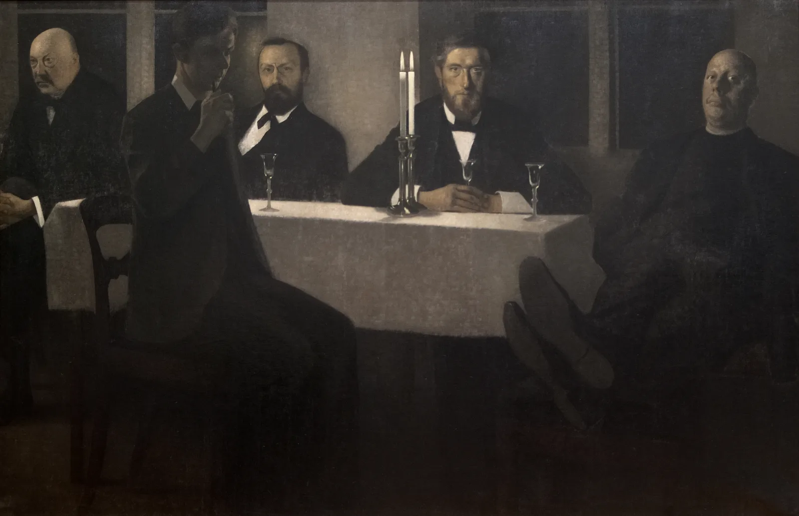 Five Portraits Wall Art by Vilhelm Hammershøi - Canvas Print