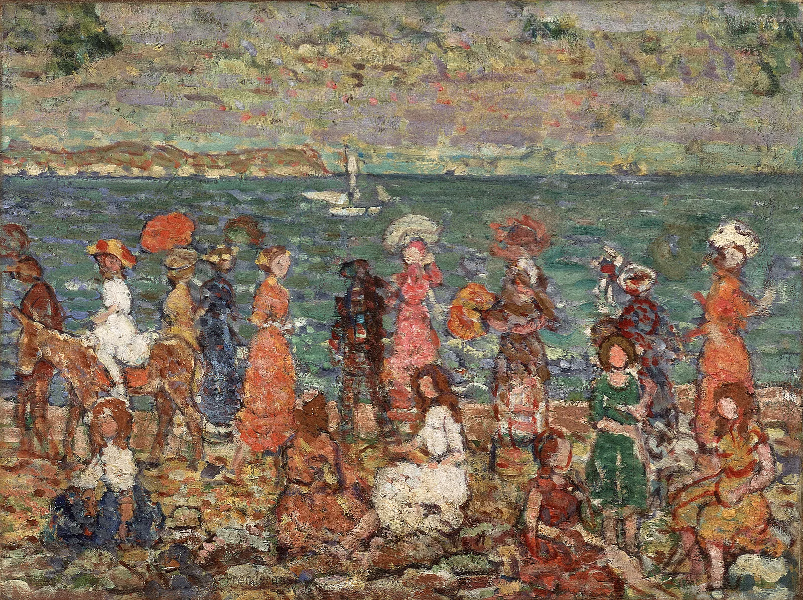 Seashore Wall Art by Maurice Prendergast - Canvas Print