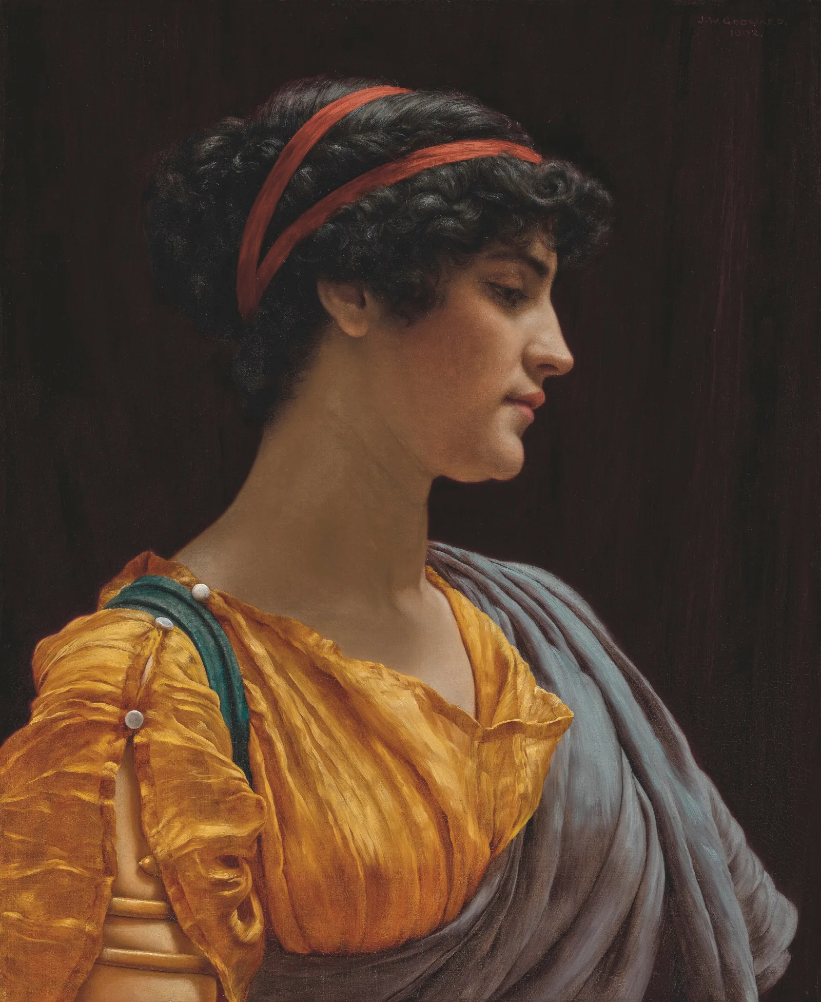 Cynthia Wall Art by John William Godward - Canvas Print