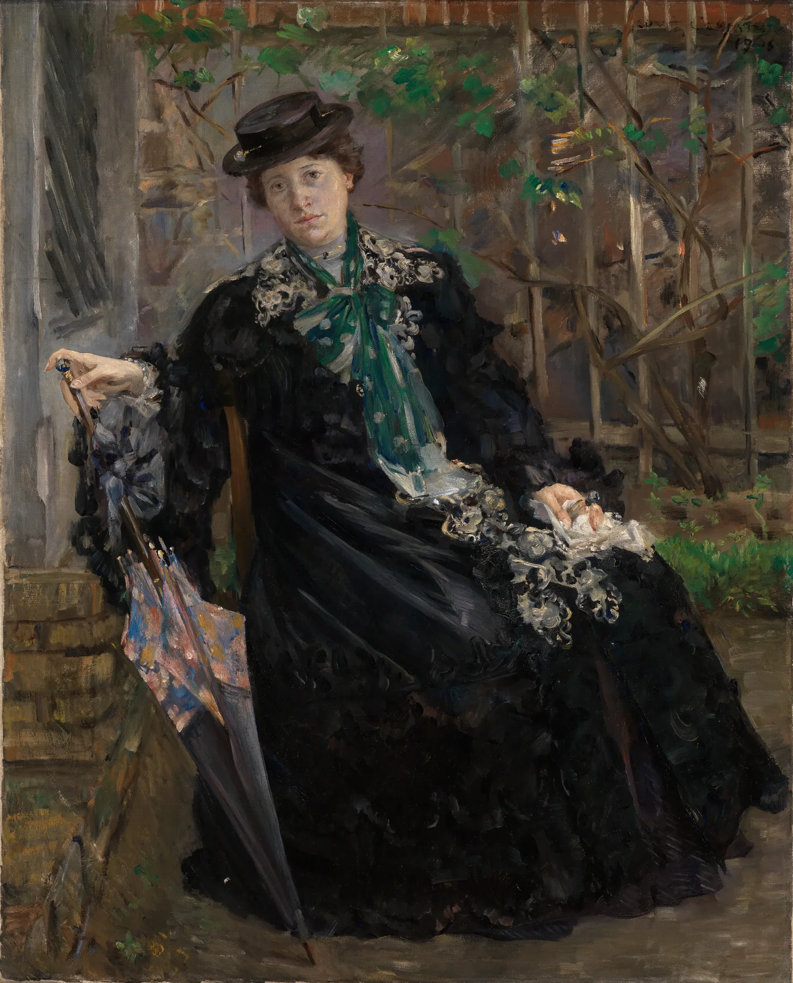 Bildnis Frau Charlotte Berend Corinth Im Garten Wall Art by Lovis Corinth - Canvas Print