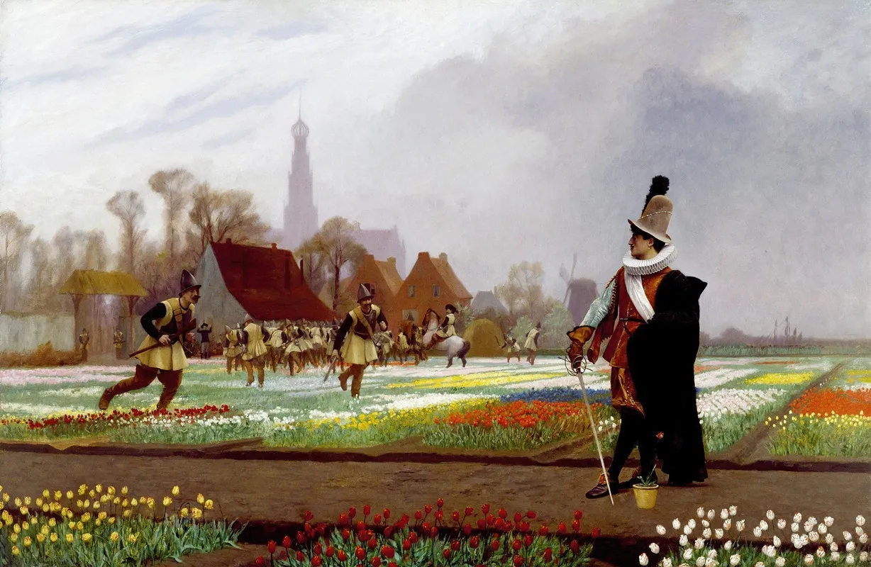 Tulip Folly Wall Art by Jean-Léon Gérôme - Canvas Print