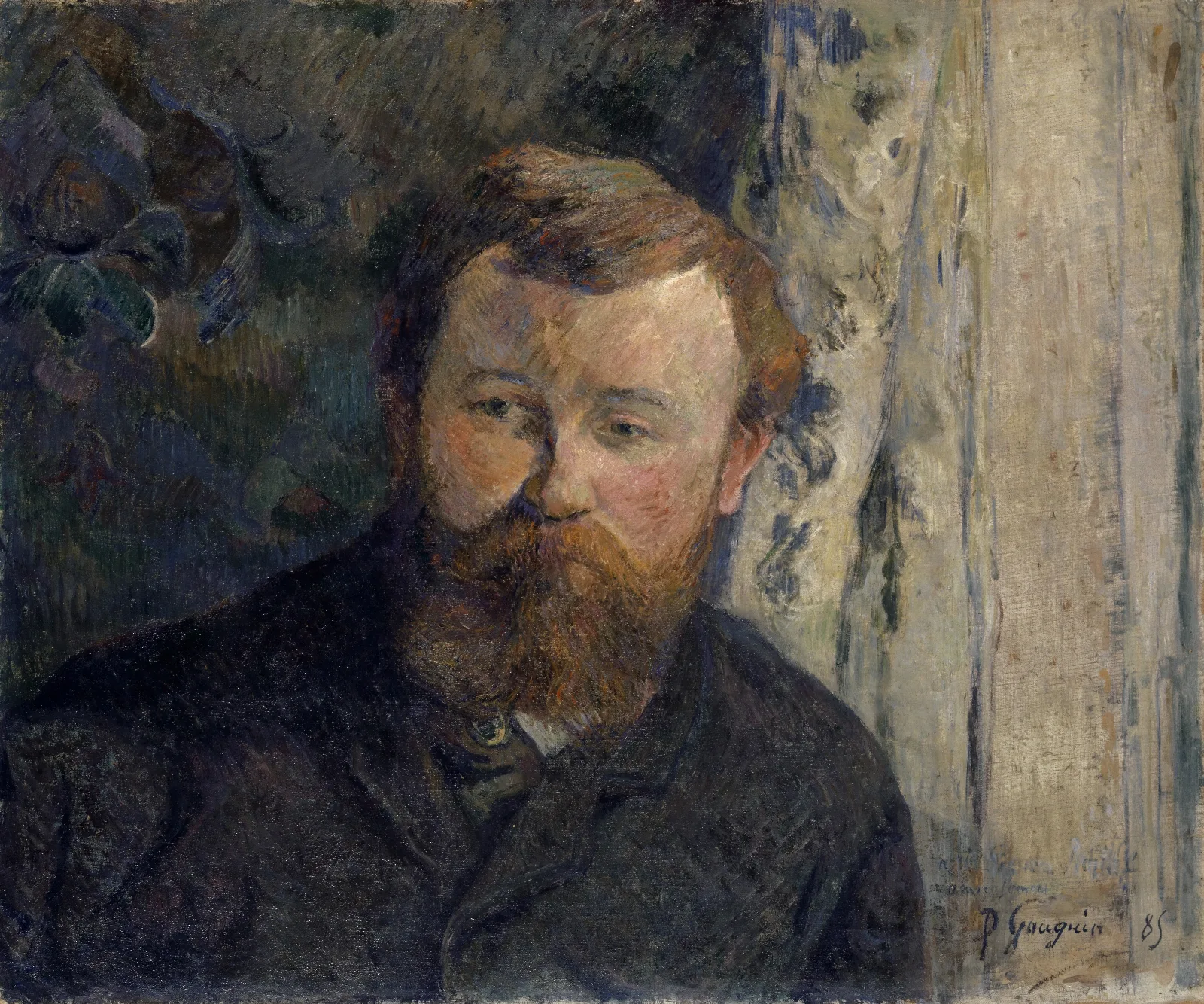 Portrait Of The Painter Achille Granchi Taylor Wall Art by Paul Gauguin - Canvas Print