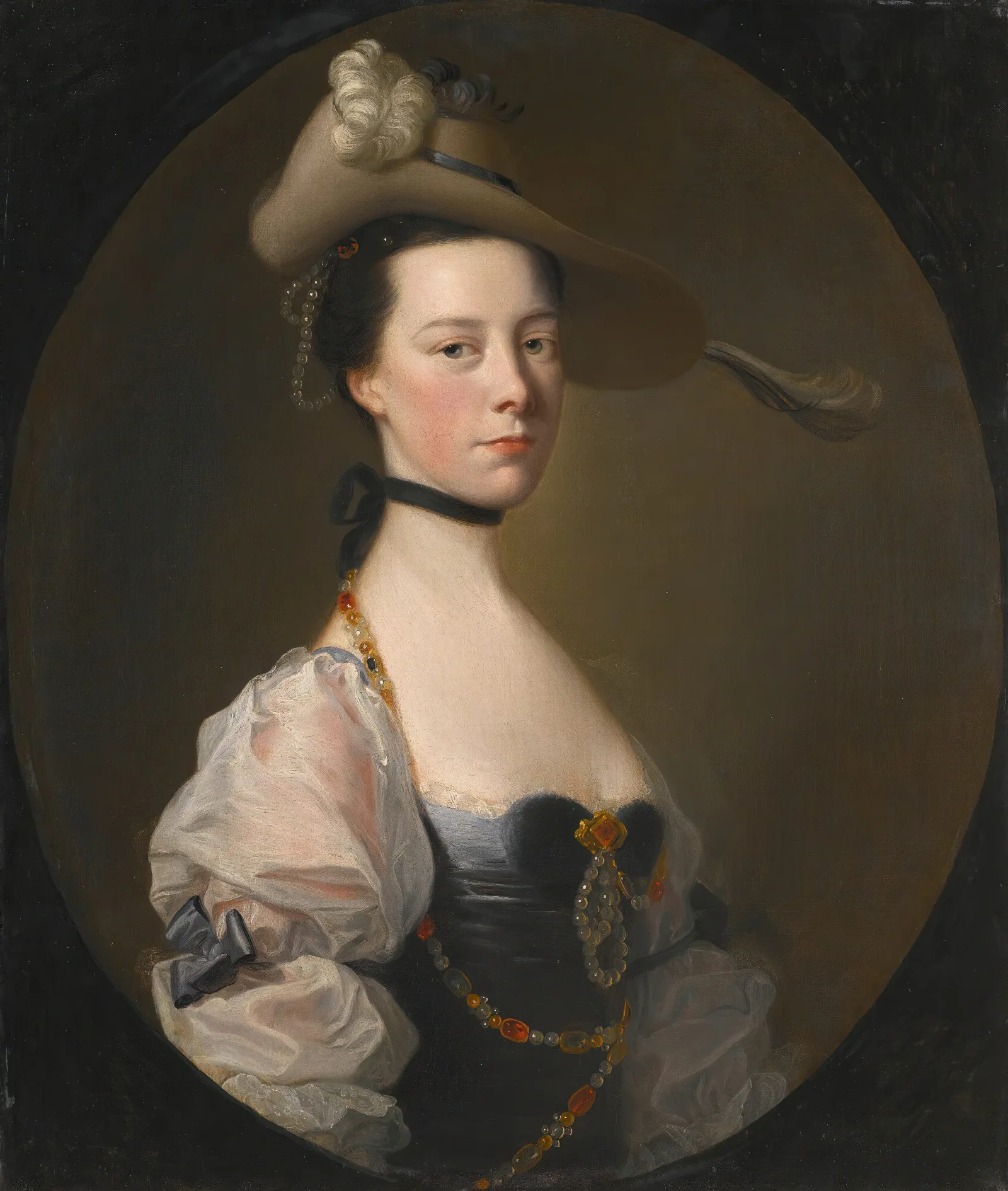 Portrait Of A Lady 114 Wall Art by Joseph Wright of Derby - Canvas Print
