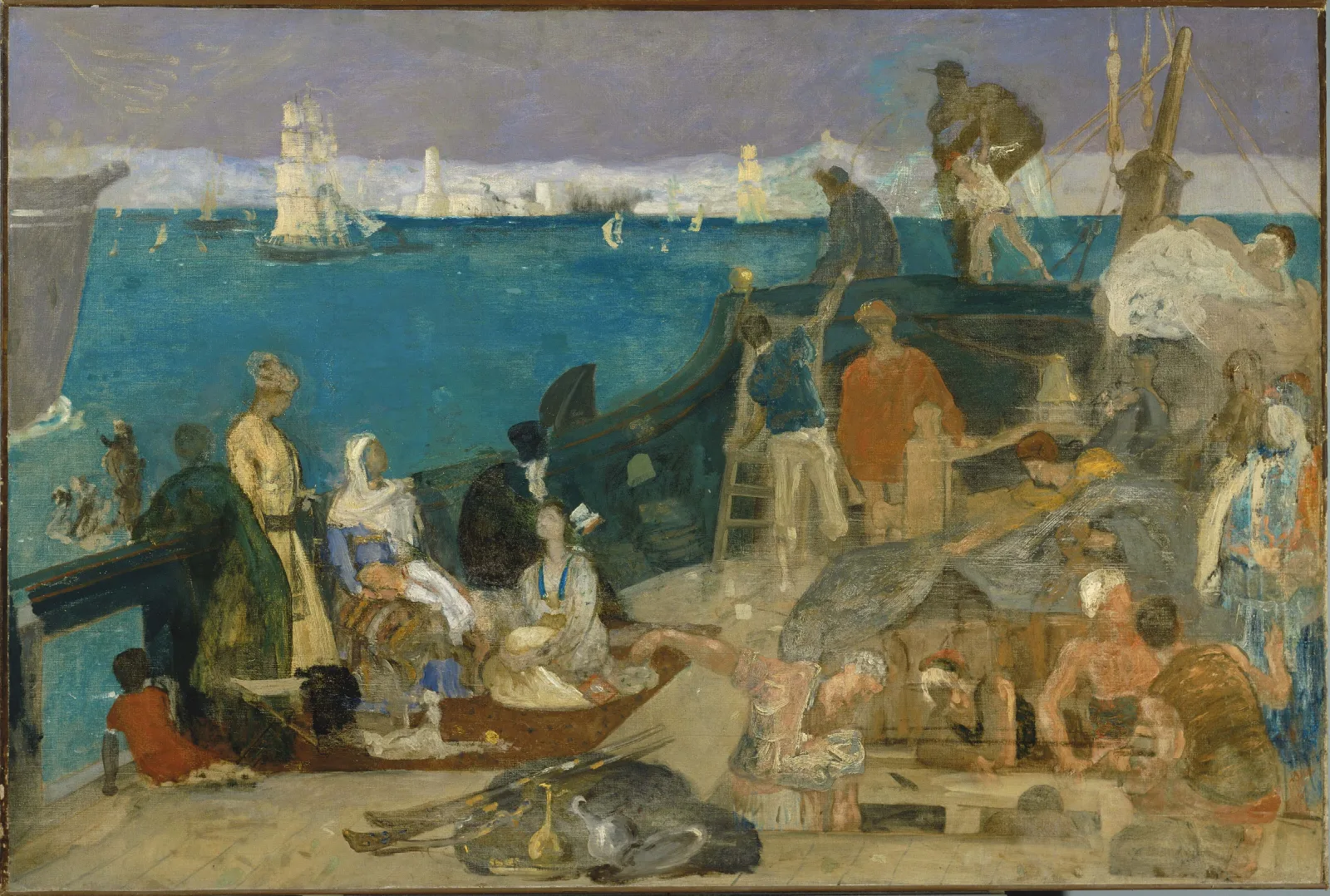 Marseilles Gateway To The Orient Wall Art by Pierre Puvis de Chavannes - Canvas Print