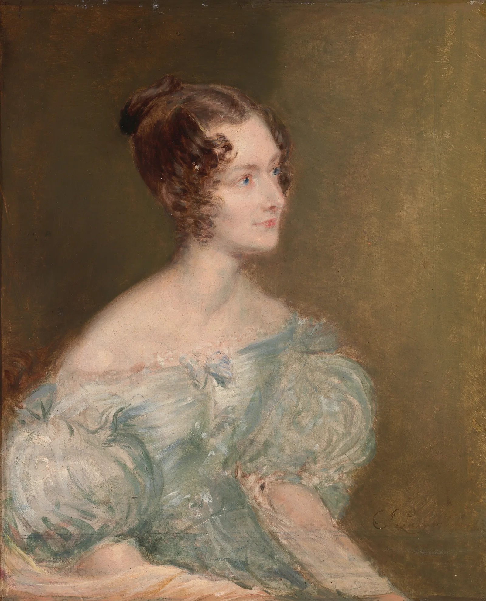 Portrait Of A Woman Probably Mrs Price Of Rugby Wall Art by John Linnell - Canvas Print