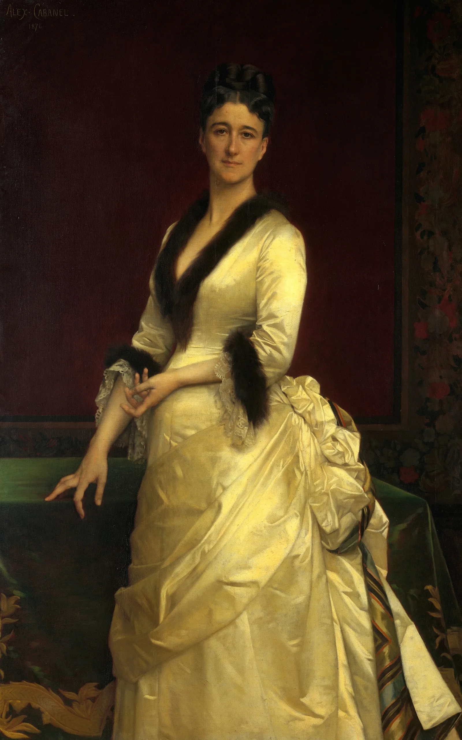 Catharine Lorillard Wolfe 1828 1887 Wall Art by Alexandre Cabanel - Canvas Print