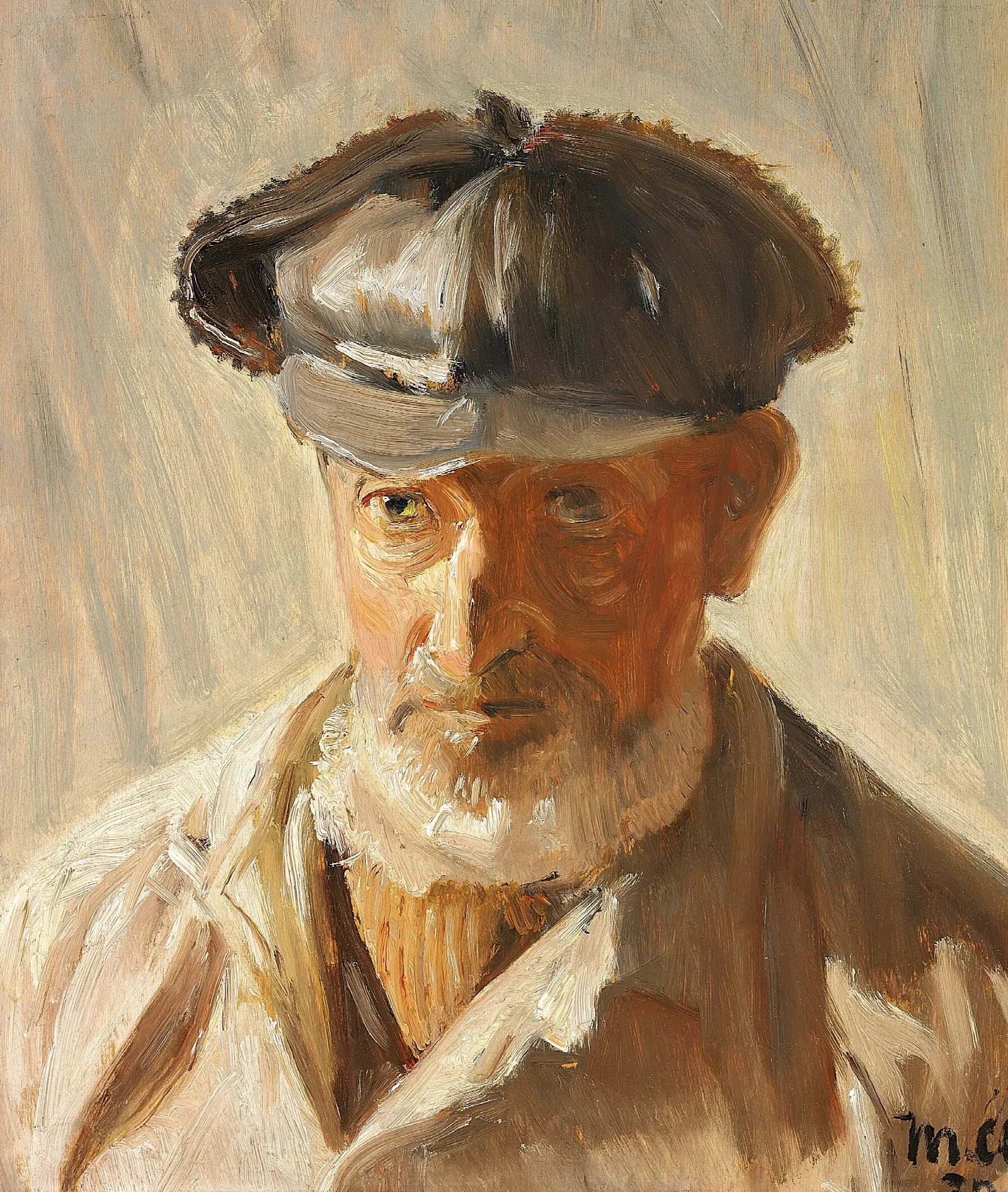 Skawbo Med Kasket Wall Art by Michael Ancher - Canvas Print