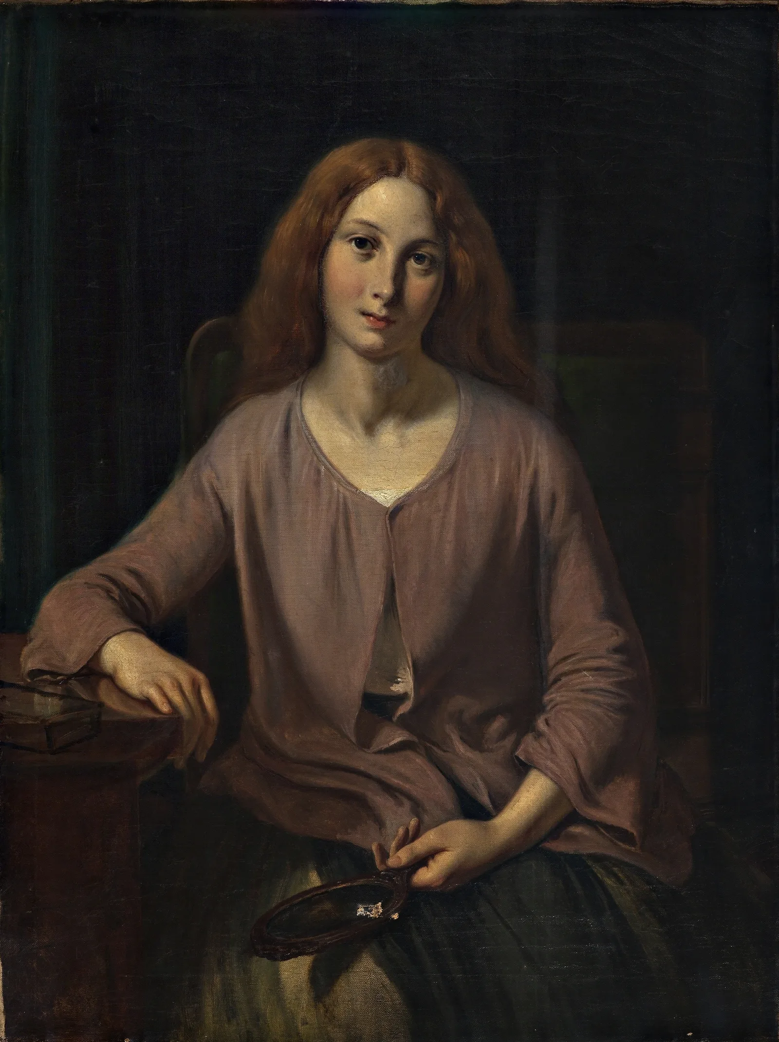 Venetian Woman In The Restroom Wall Art by Wilhelm Marstrand - Canvas Print