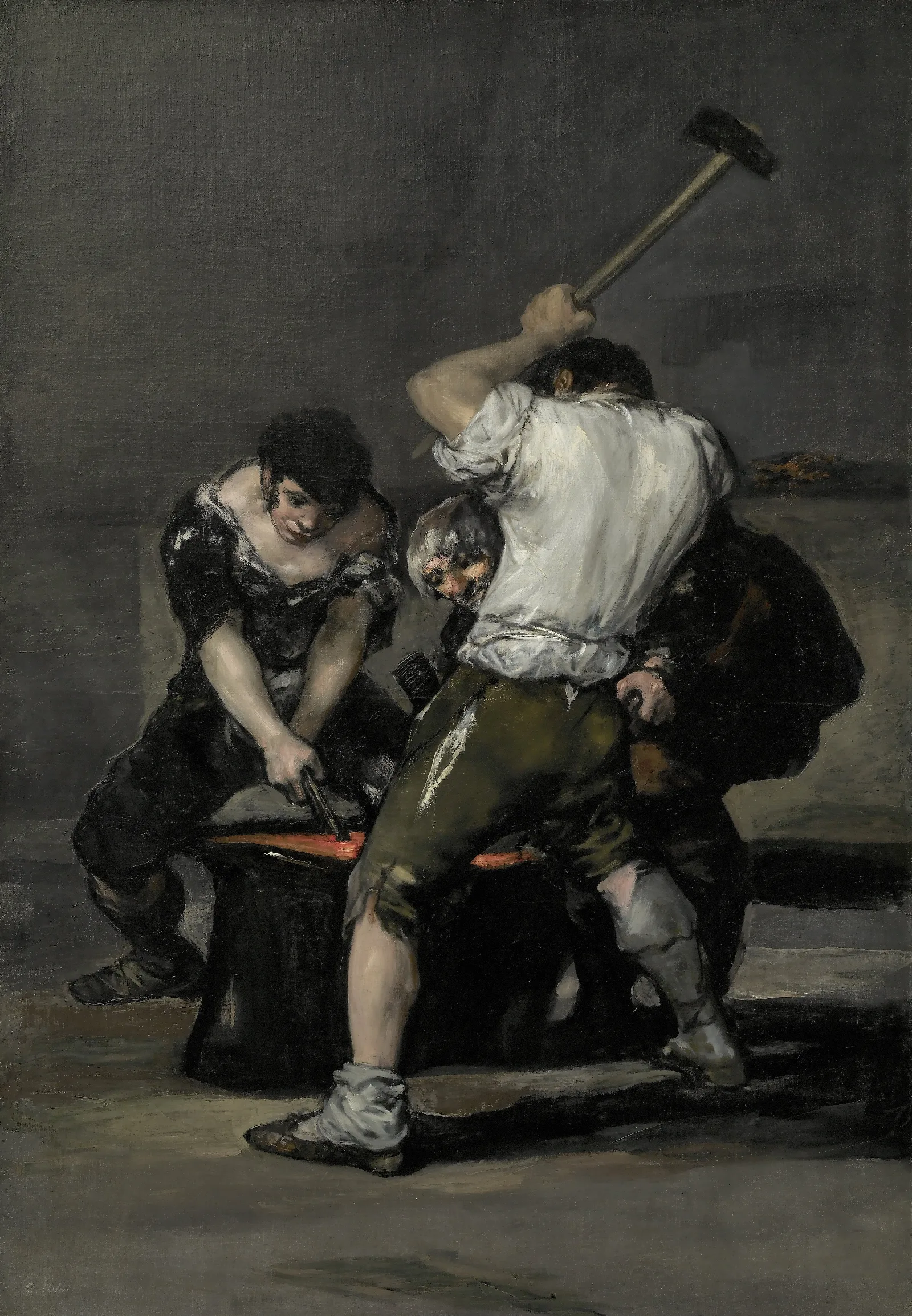 The Forge 3 Wall Art by Francisco de Goya - Canvas Print