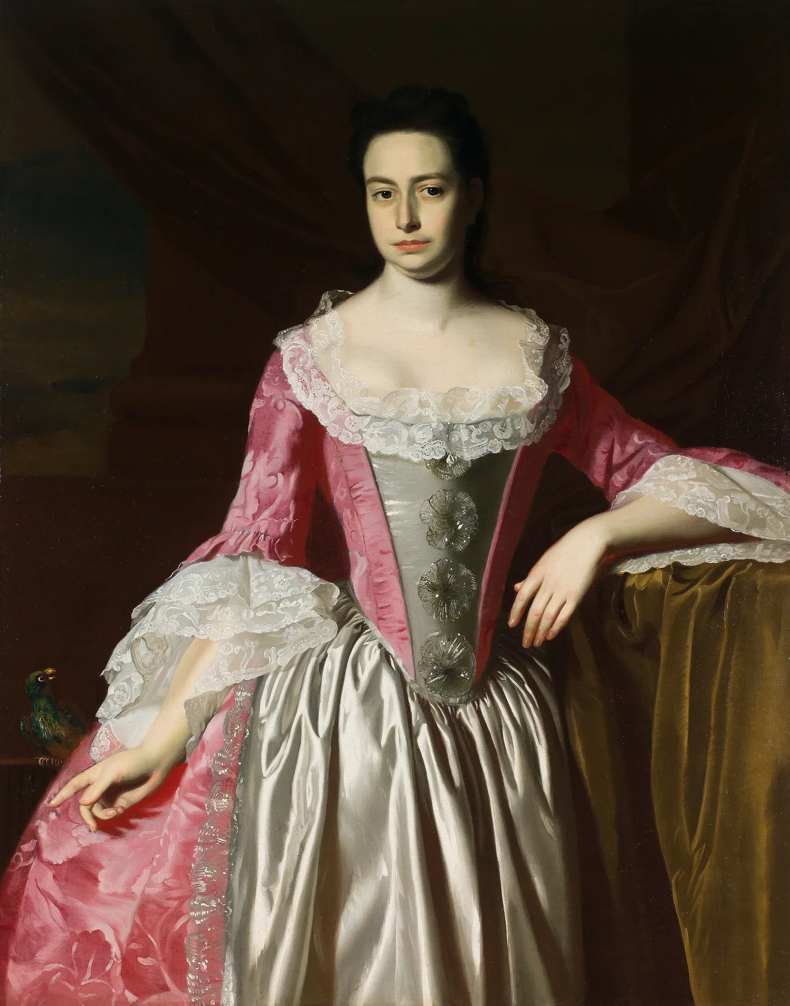 Eunice Dennie Burr Wall Art by John Singleton Copley - Canvas Print