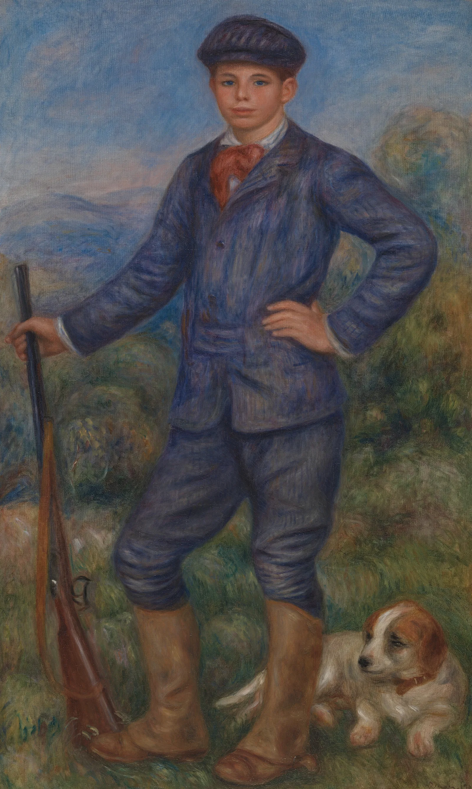 Jean As A Huntsman Wall Art by Pierre-Auguste Renoir - Canvas Print