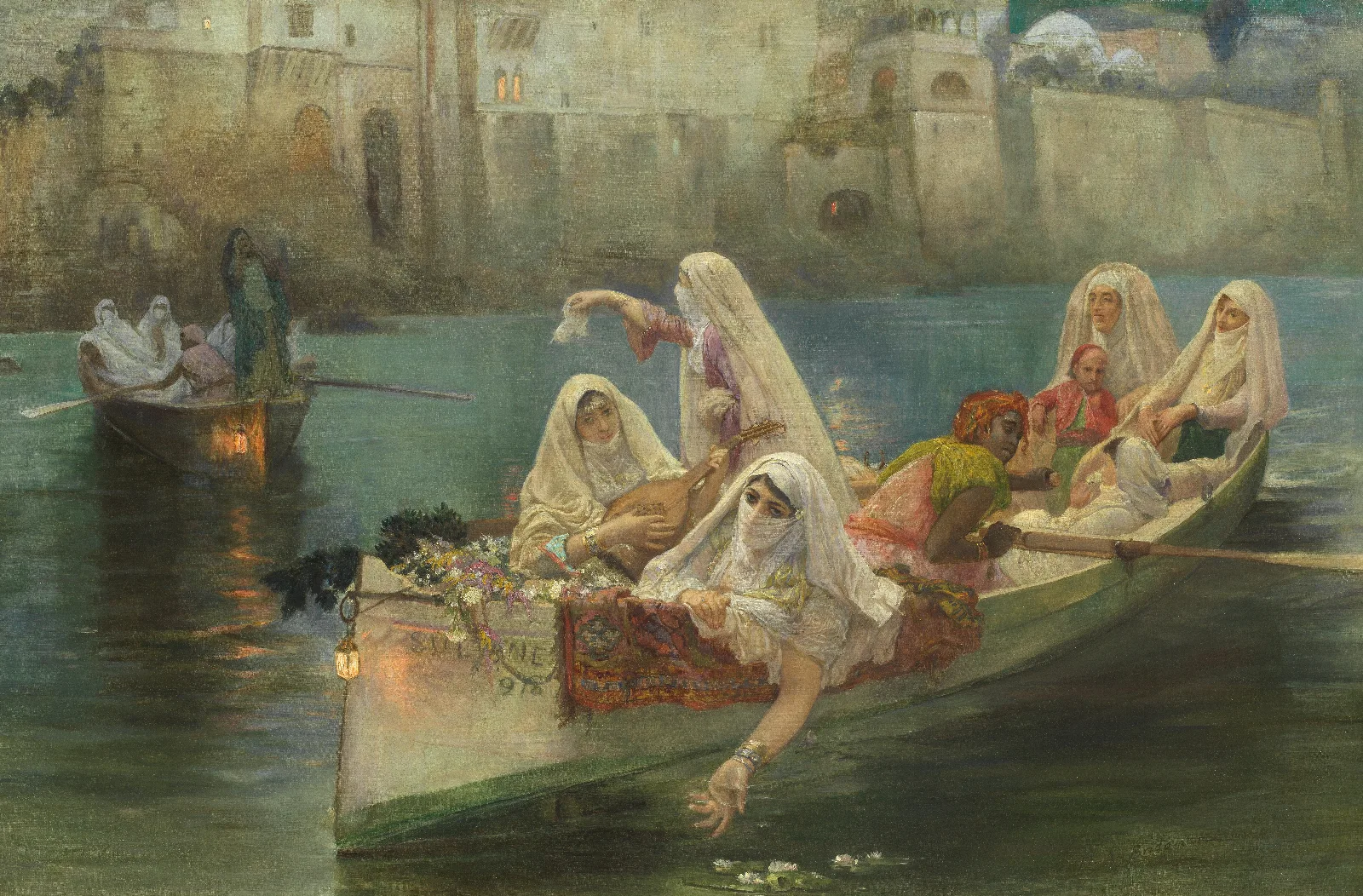 Return From The Festival Algiers Wall Art by Frederick Arthur Bridgman - Canvas Print