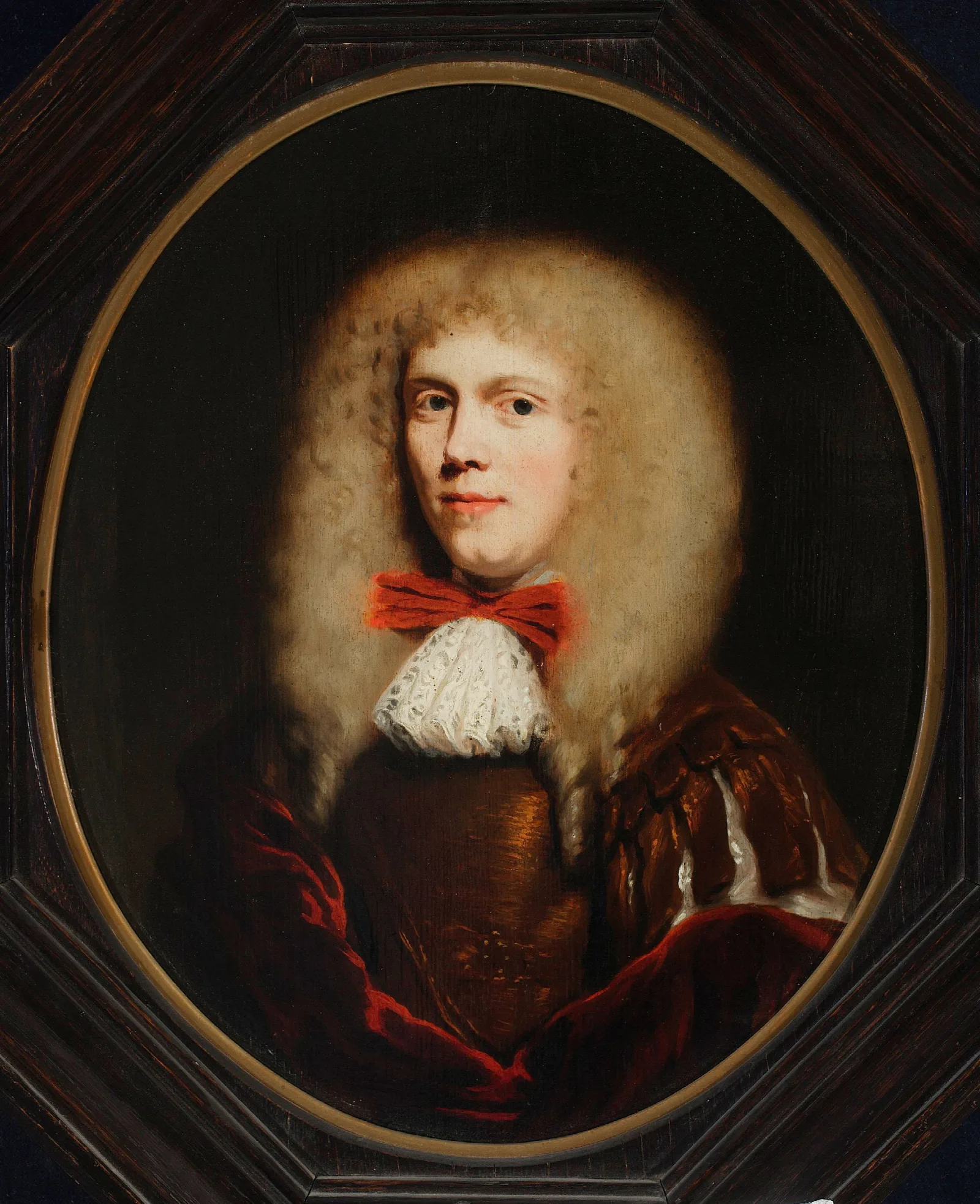 Portrait Of A Man In A Wig Wall Art by Nicolaes Maes - Canvas Print