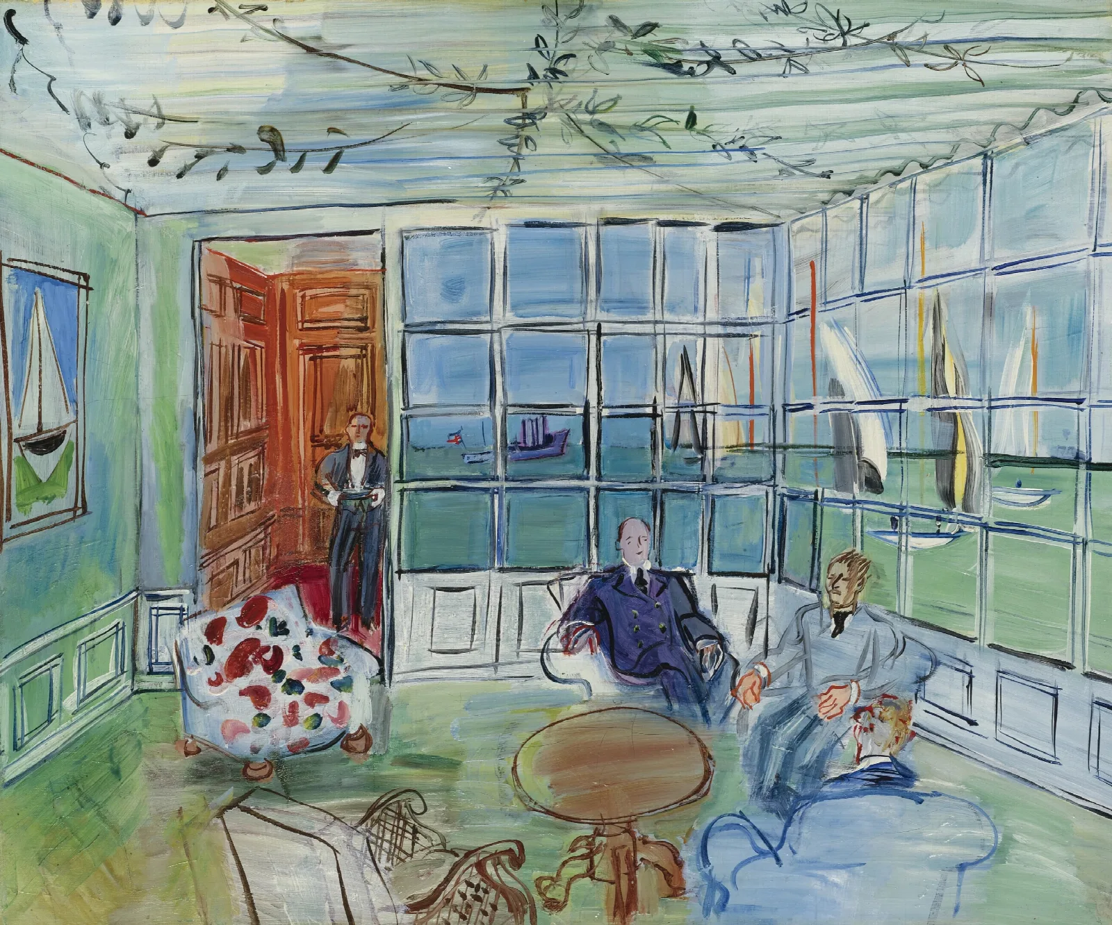 Le Royal Yacht Squadron Cowes Isle Of Wight Wall Art by Raoul Dufy - Canvas Print