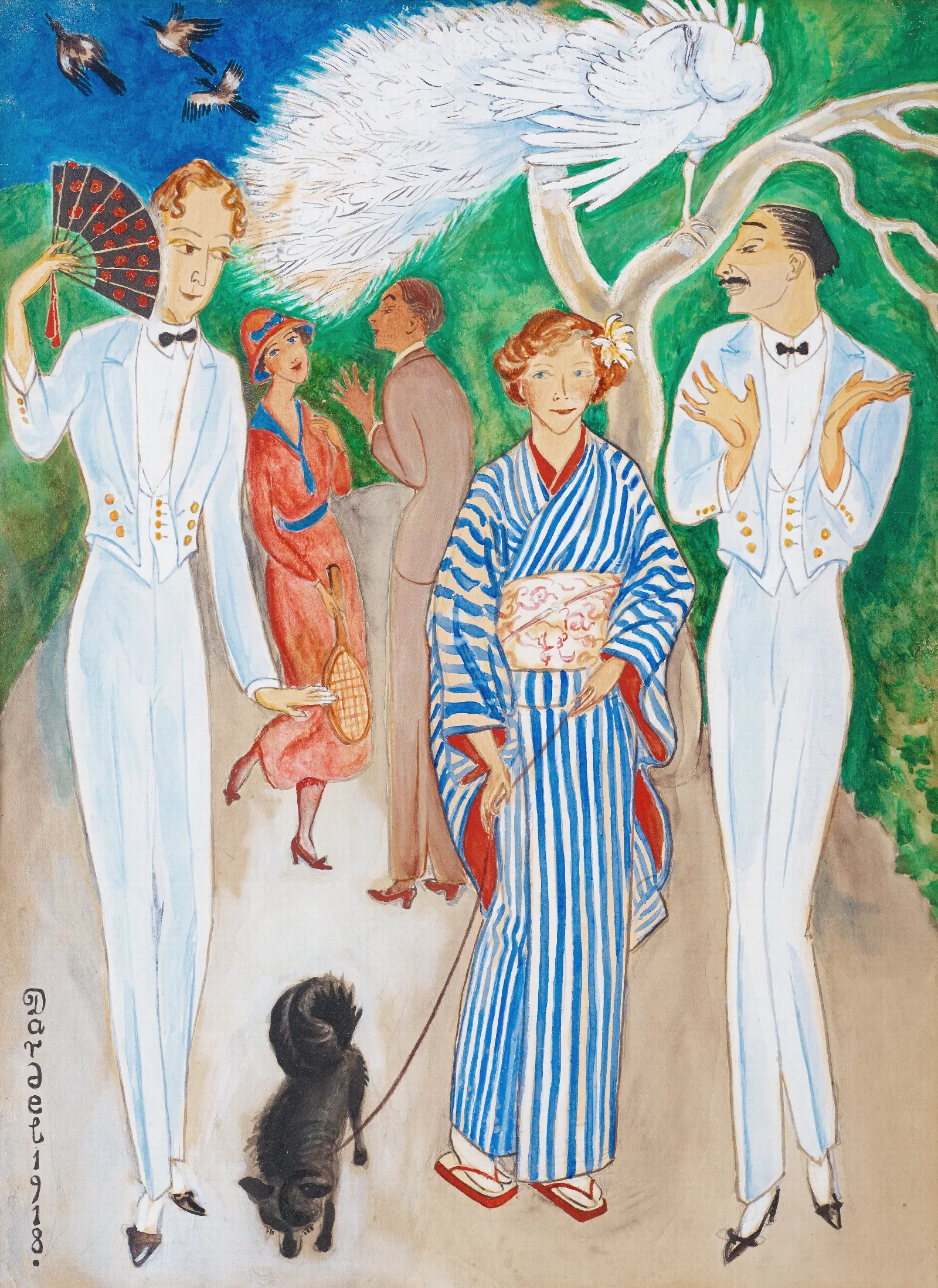 Pafaglar Wall Art by Nils Dardel - Canvas Print
