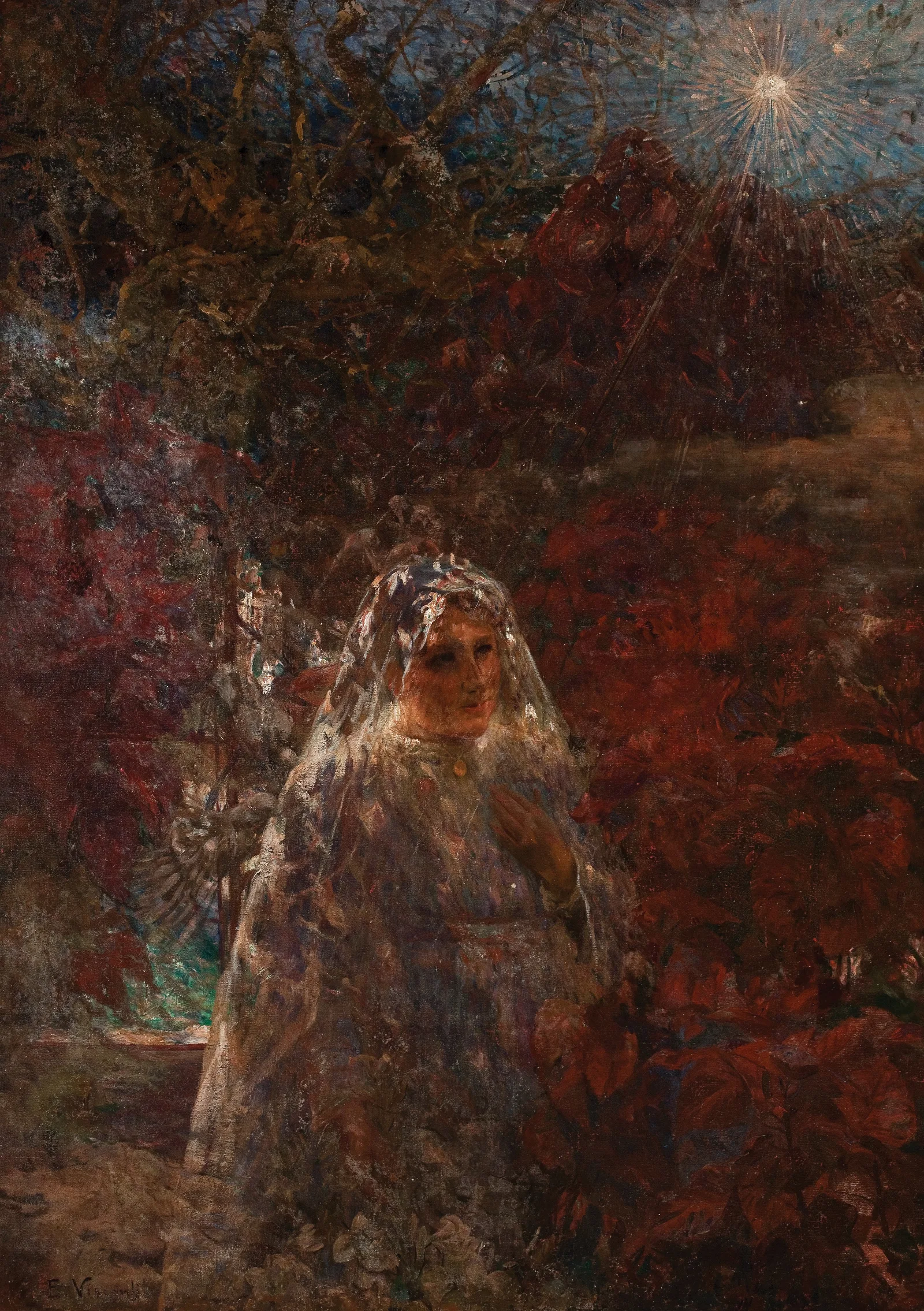 Primeira Comunhao Wall Art by Eliseu Visconti - Canvas Print