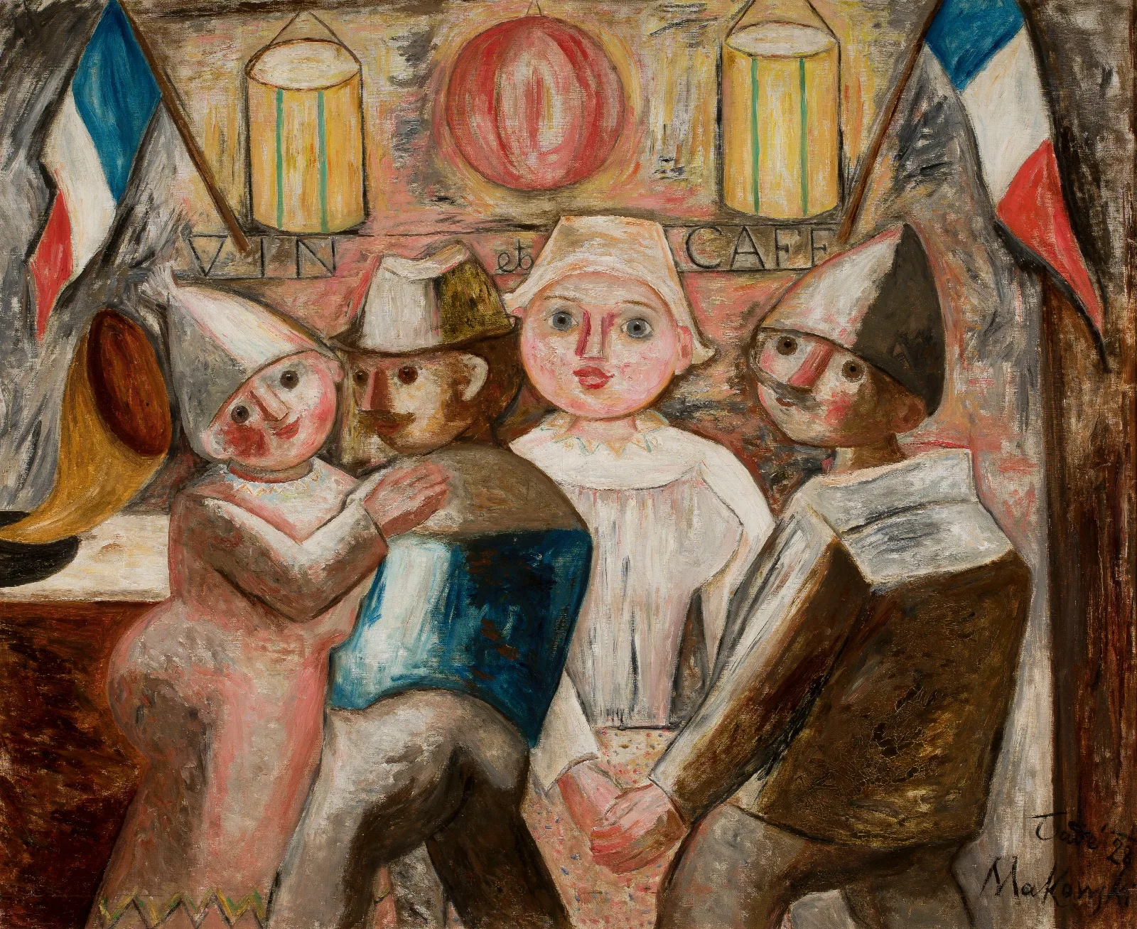 14th February In A Village Wall Art by Tadeusz Makowski - Canvas Print