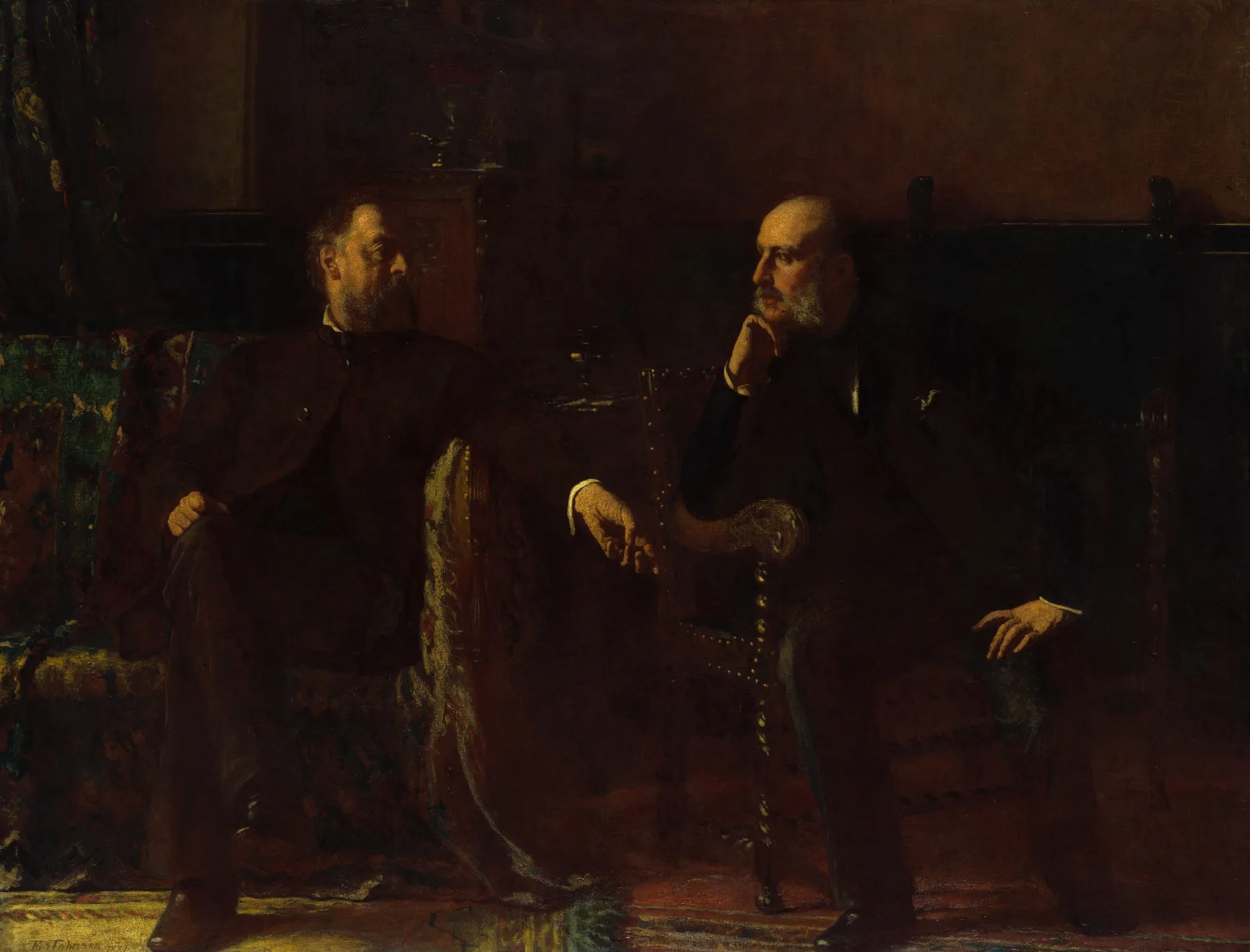 The Funding Bill Wall Art by Eastman Johnson - Canvas Print